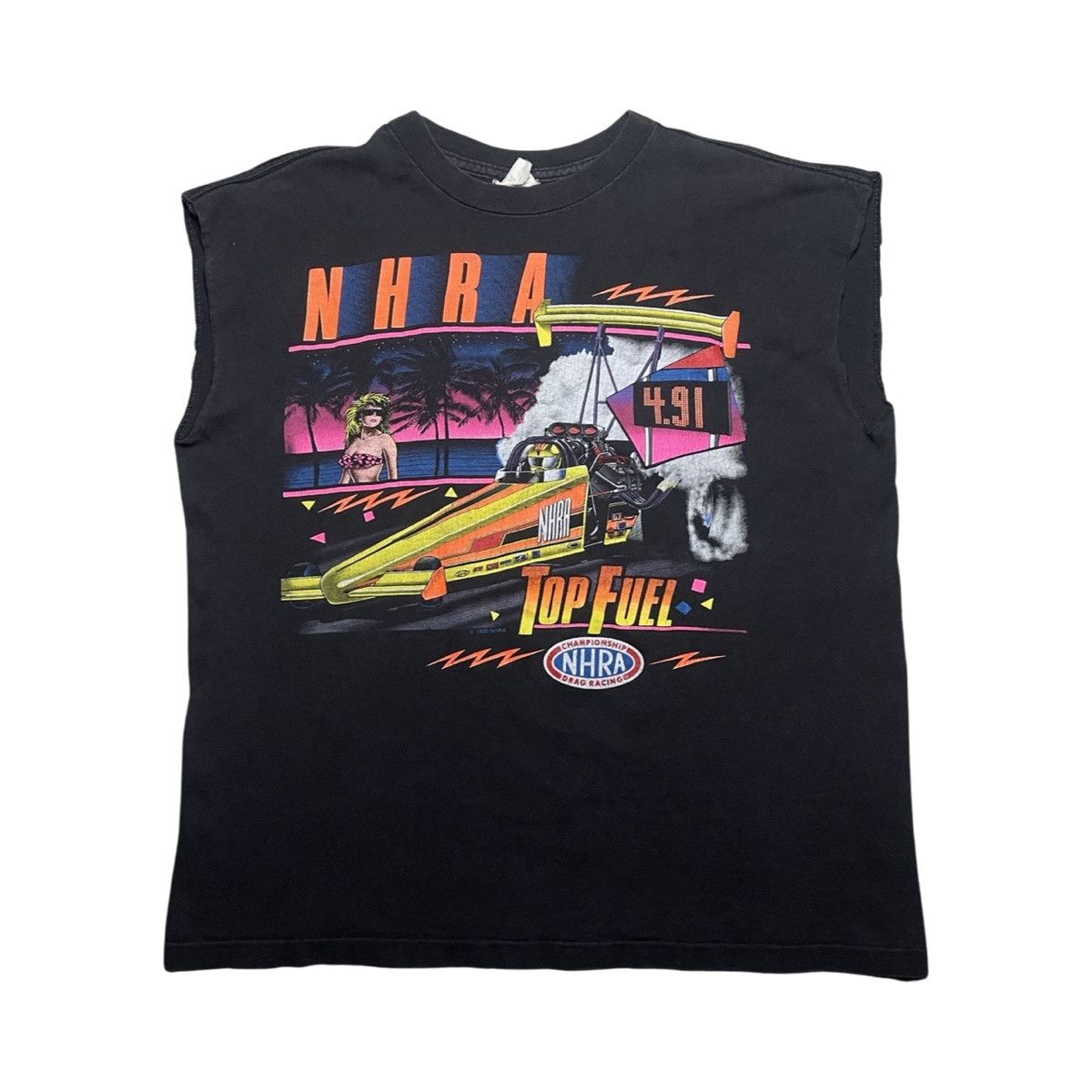 Vintage Nhra Drag Racing Cut Off Tank Tshirt Hoodie, Sweatshirt | PodTeesHub.com