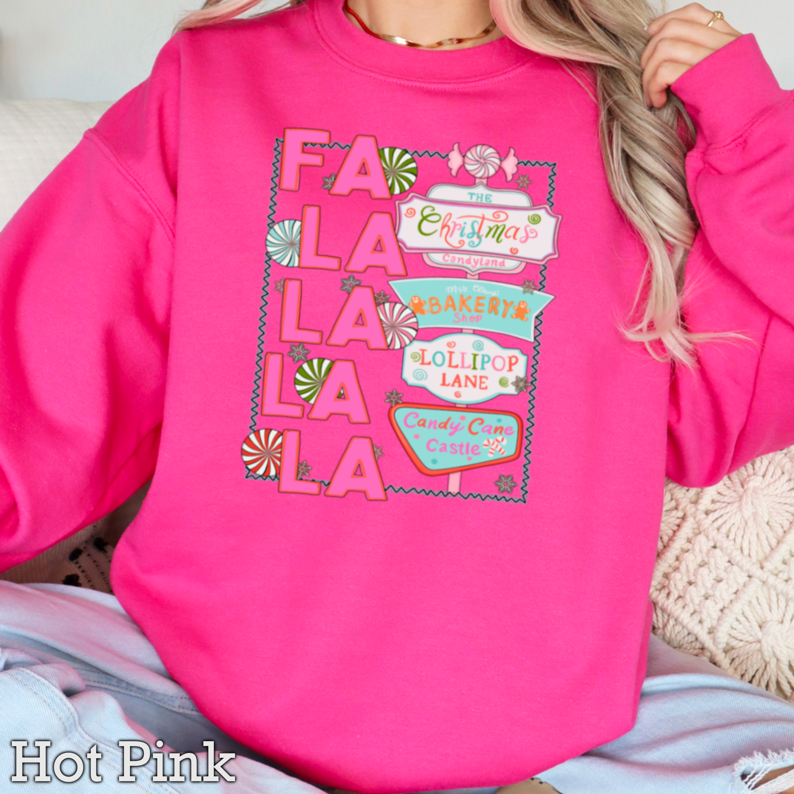 Fa La La Christmas 2025 Graphic Sweatshirt Women’S T-Shirts, Hoodie | PodTeesHub.com