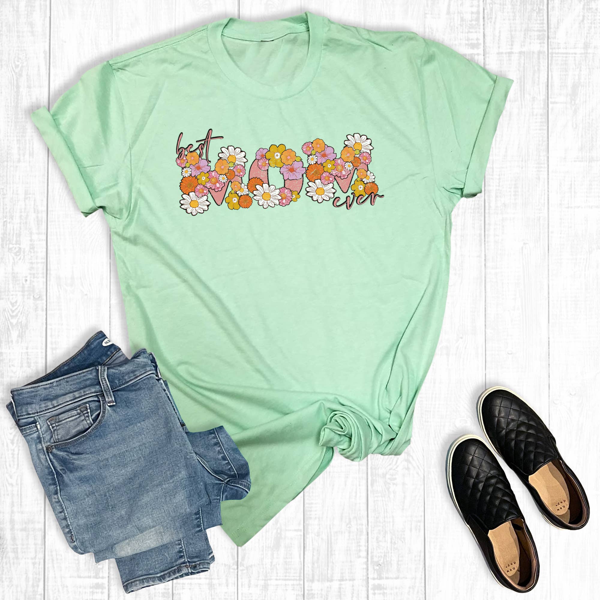 Mother's Day Best Mom Ever Graphic Tee Hoodie, Sweatshirt | PodTeesHub.com
