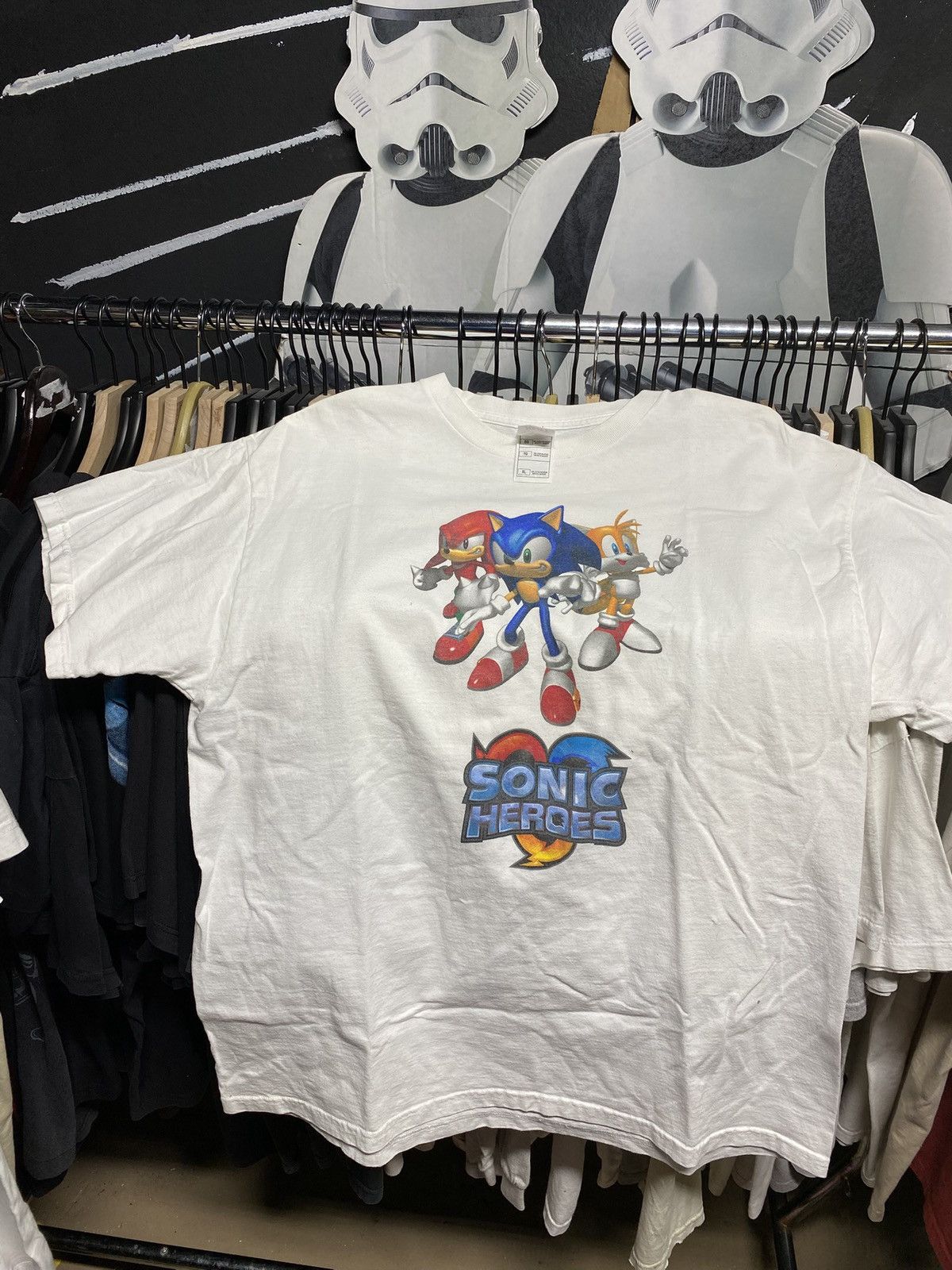Vintage 00 Sonic Playstation Game Promo T Shirt Adult Large Hoodie, Sweatshirt | PodTeesHub.com