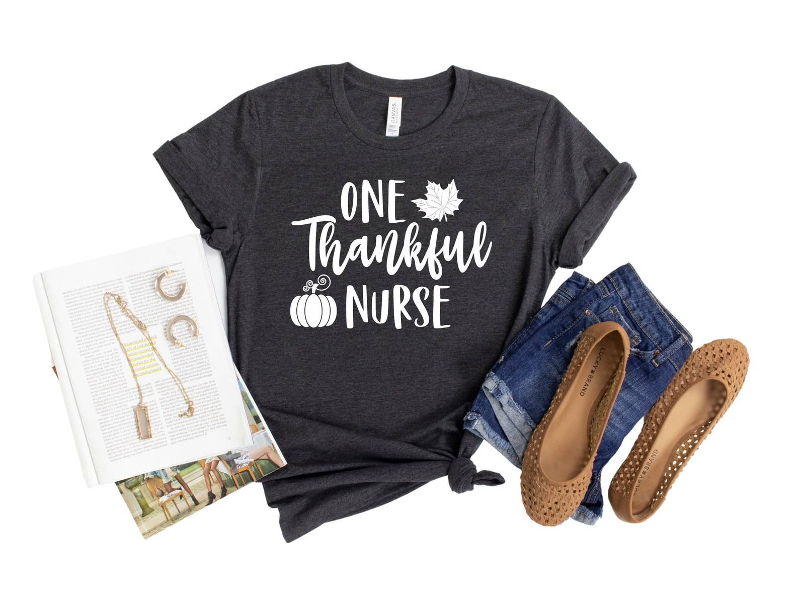 One Thankful Nurse T-Shirt Hoodie, Sweatshirt | PodTeesHub.com