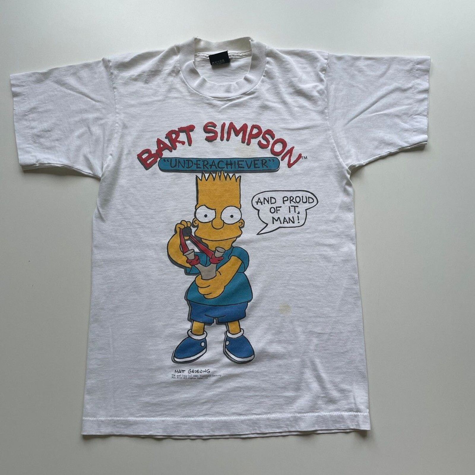 The Simpsons Vintage 90s Bart Simpson The Simpsons Graphic T Shirt Xs Hoodie, Sweatshirt | PodTeesHub.com