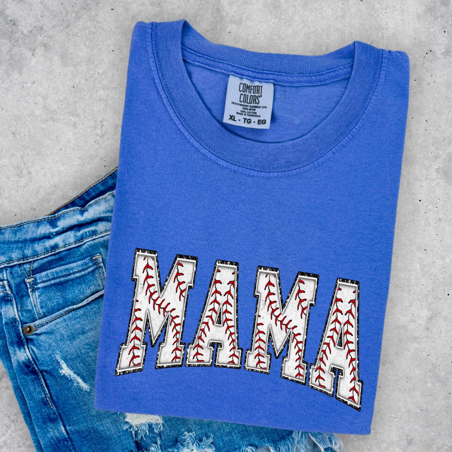 Baseball Mama Comfort Color Graphic Tee Hoodie, Sweatshirt | PodTeesHub.com