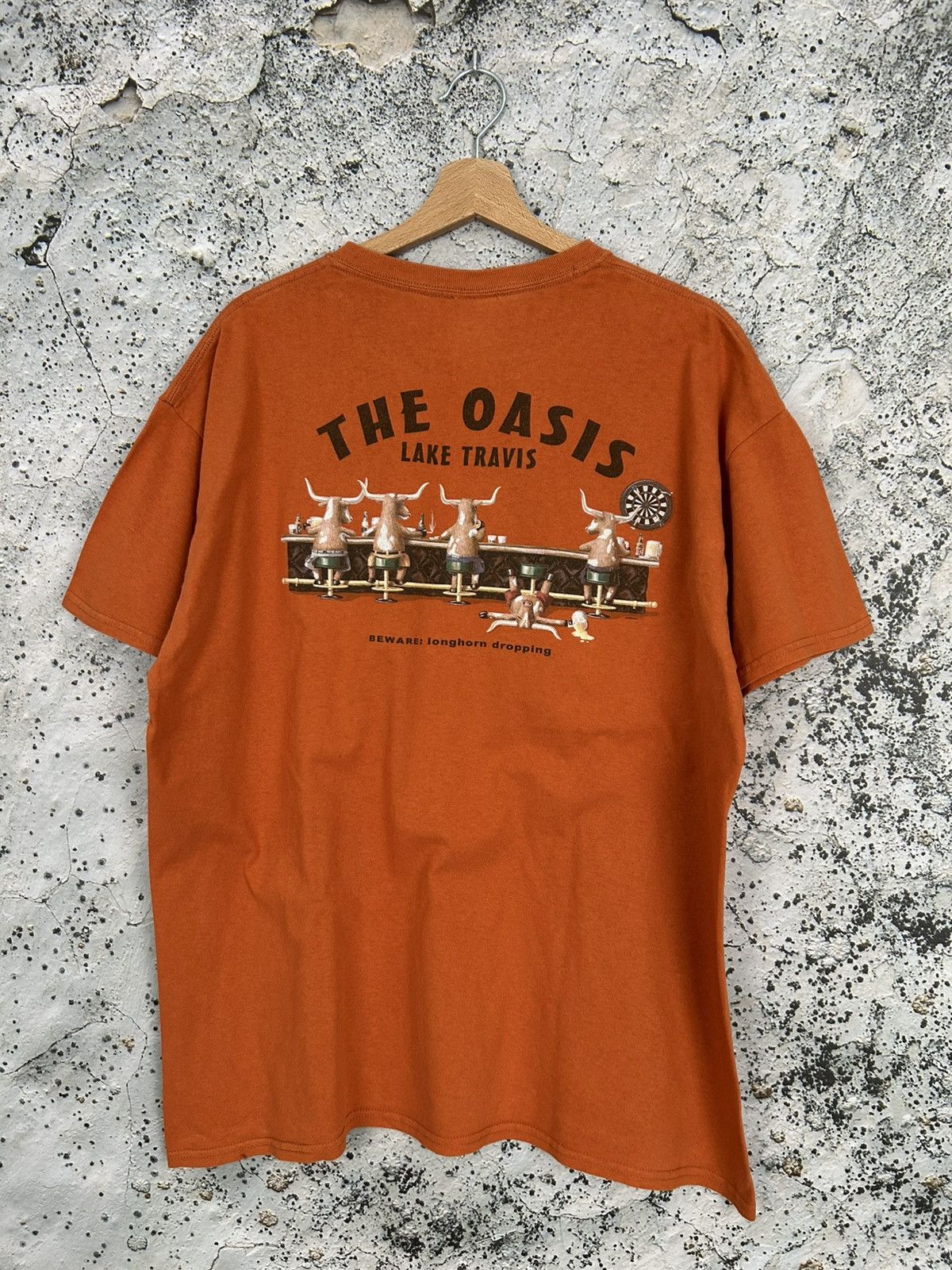 Vintage Austin Texas The Oasis Graphic Tee Usa 90s Baggy Rap Hoodie, Sweatshirt | PodTeesHub.com