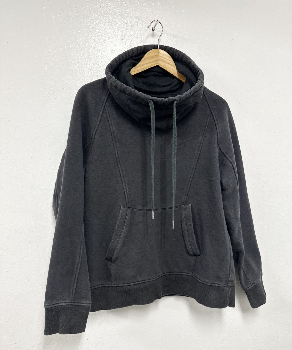 Lang Helmut Lang Cowl Neck Avant Garde Cotton Sweatshirt Hoodie T-Shirts | PodTeesHub.com