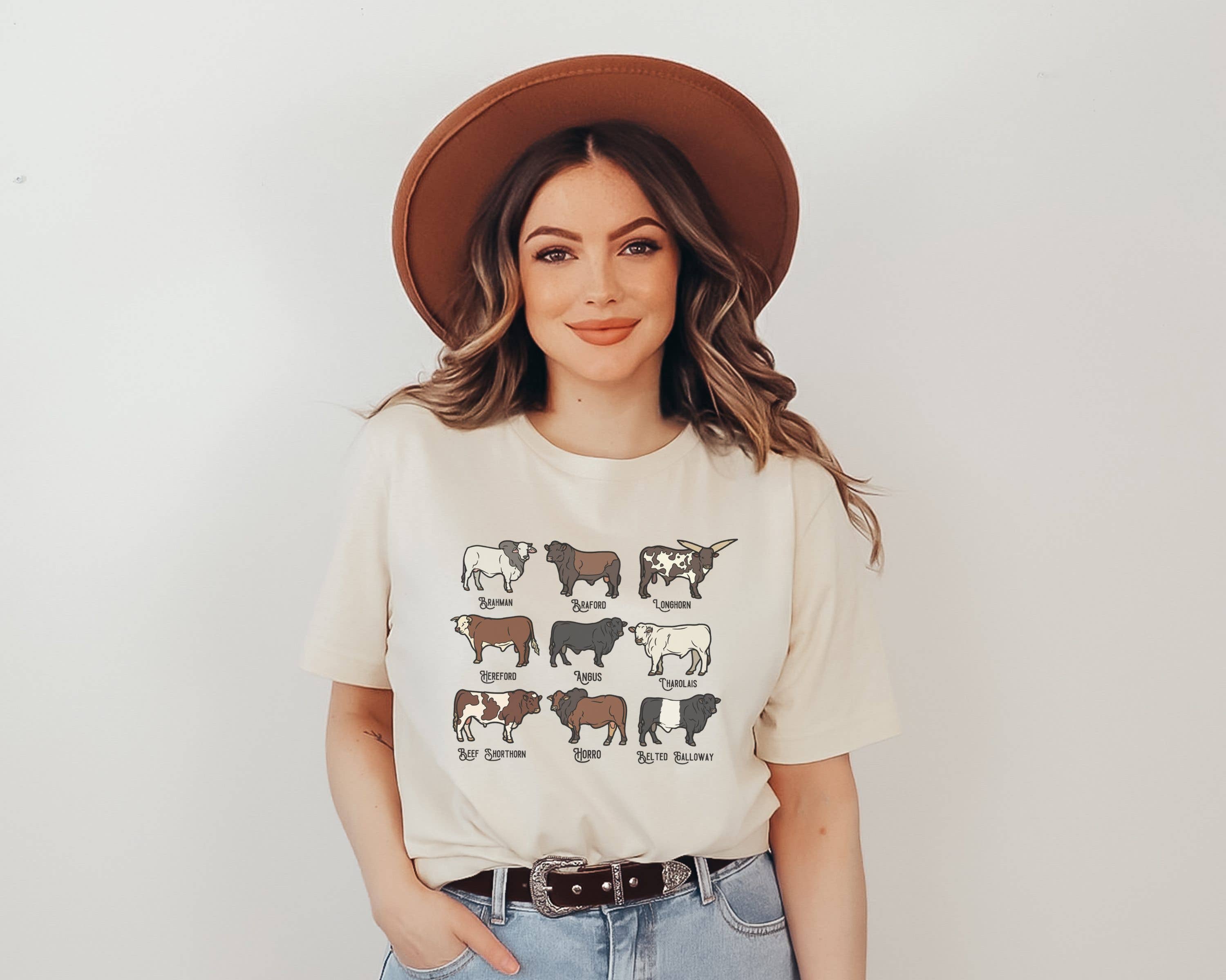 Cattle Chart Graphic Tee | Farm Western Wear Cow Shirt Hoodie, Sweatshirt | PodTeesHub.com