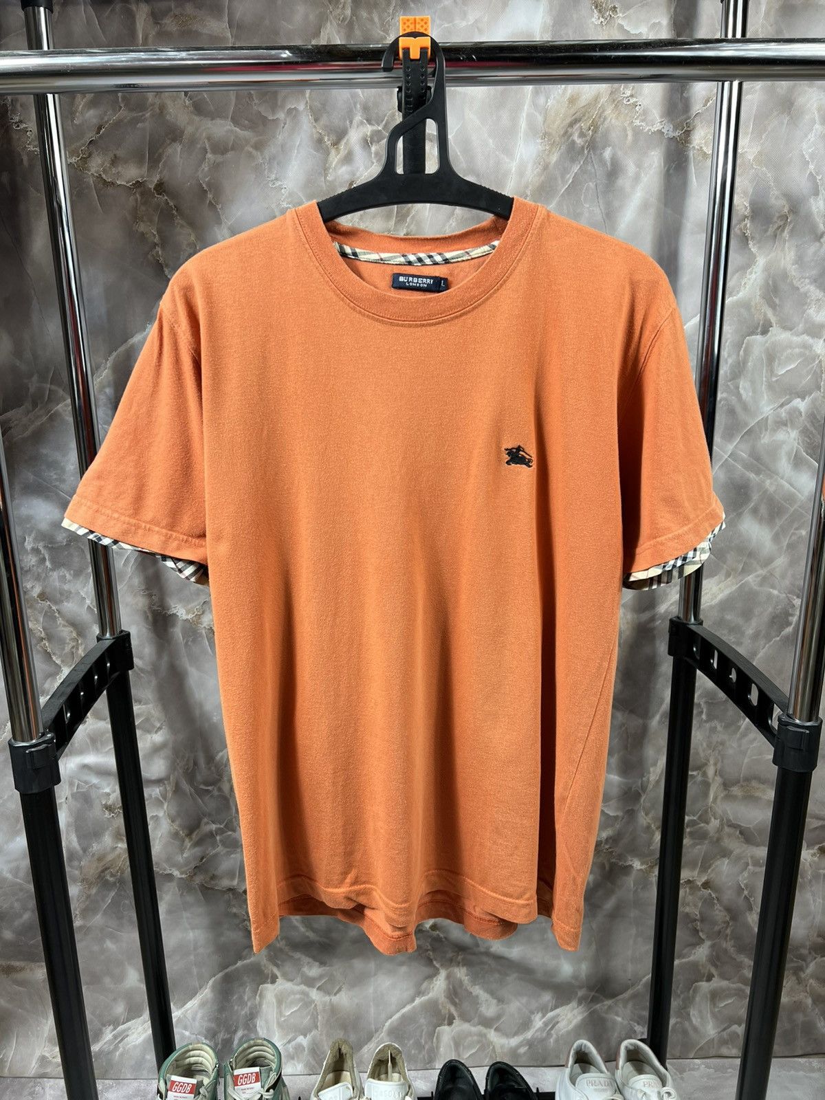 Vintage 90s Burberry Distressed Tee Hoodie, Sweatshirt | PodTeesHub.com