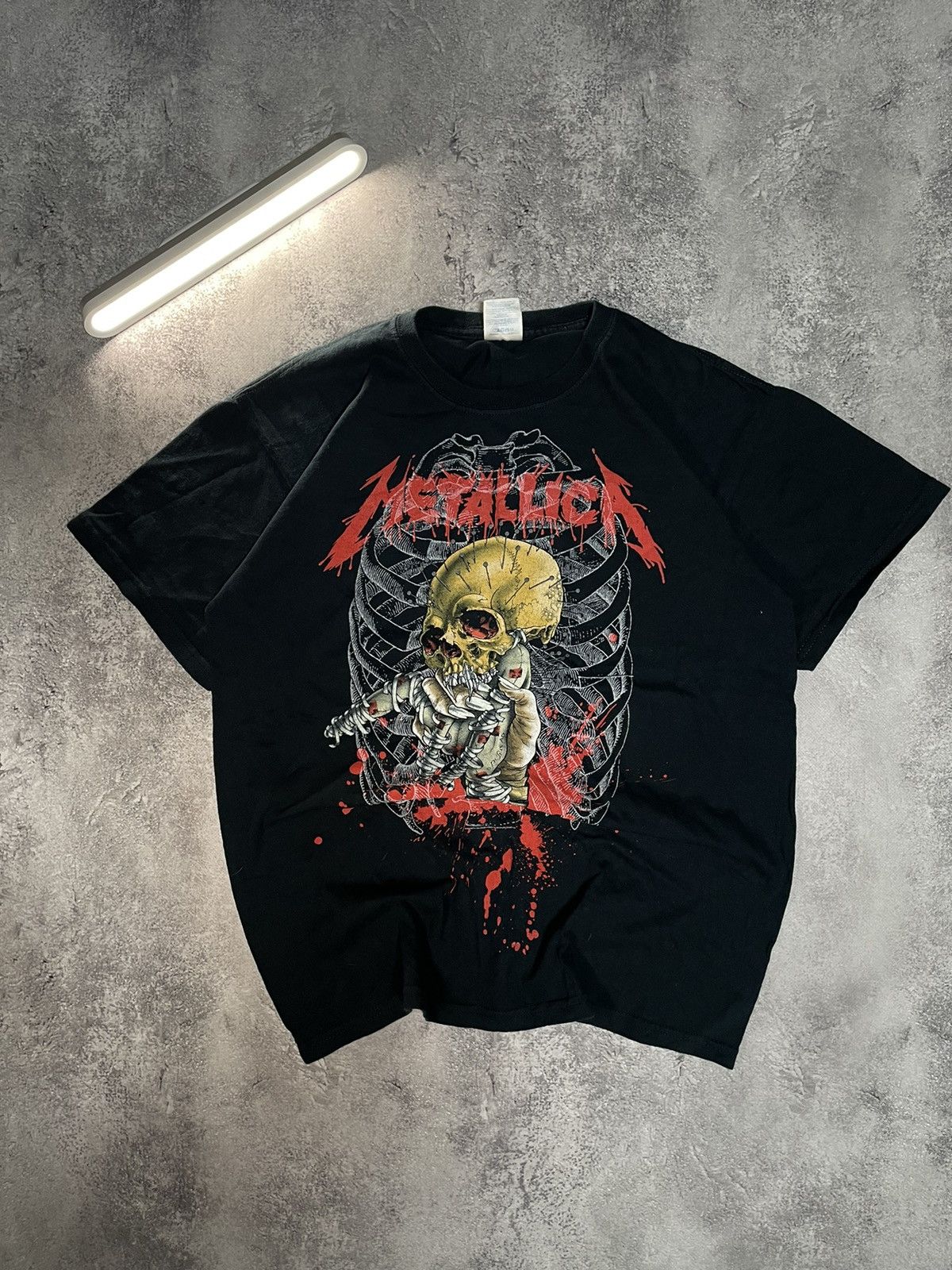 Archive 2009 Metallica Madly In Anger Pushead Tee Hoodie, Sweatshirt | PodTeesHub.com
