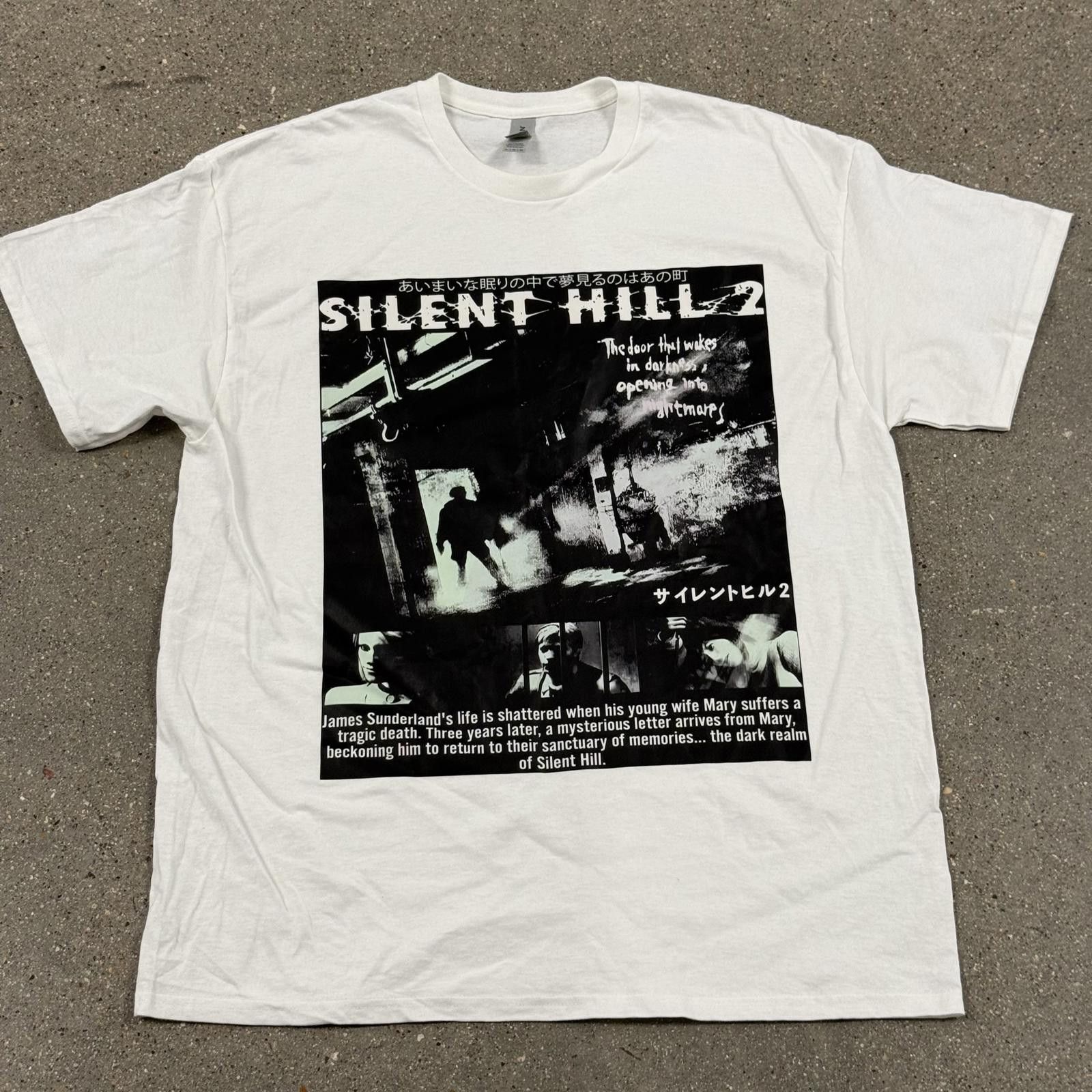 Gildan Nwt Silent Hill 2 Gaming T Shirt Japan Import Sz Xl Hoodie, Sweatshirt | PodTeesHub.com