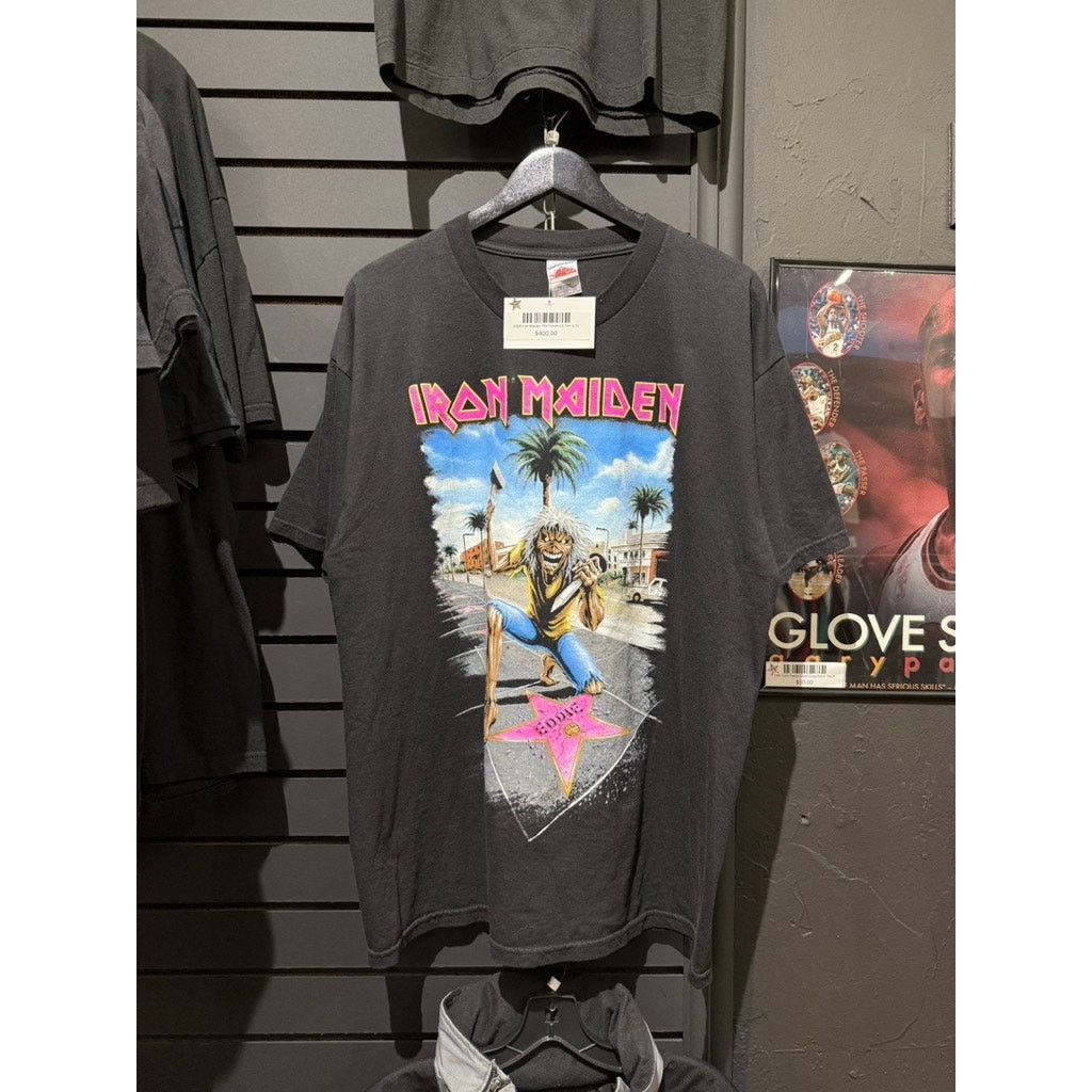 Iron Maiden X Vintage 2008 Iron Maiden The Forum La Concert Vintage Tour Tee Shirt Hoodie, Sweatshirt | PodTeesHub.com