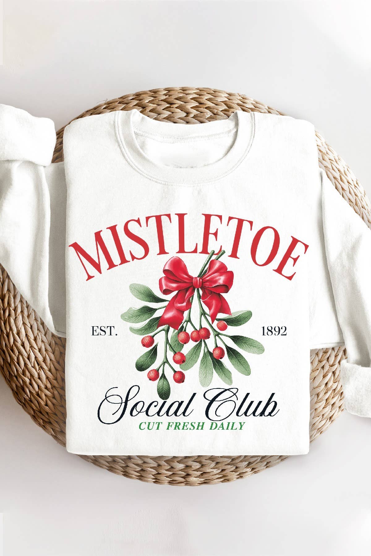 Mistletoe Social Club - Sweatshirt T-Shirts, Hoodie | PodTeesHub.com