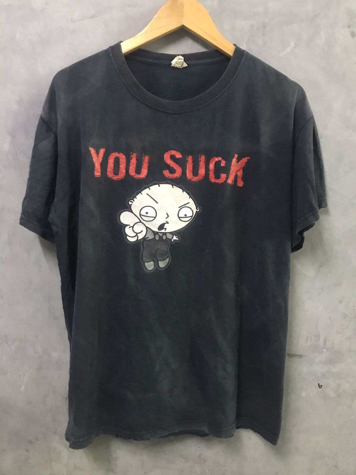 Vintage Family Guy Stewie You Suck T Shirt Hoodie, Sweatshirt | PodTeesHub.com