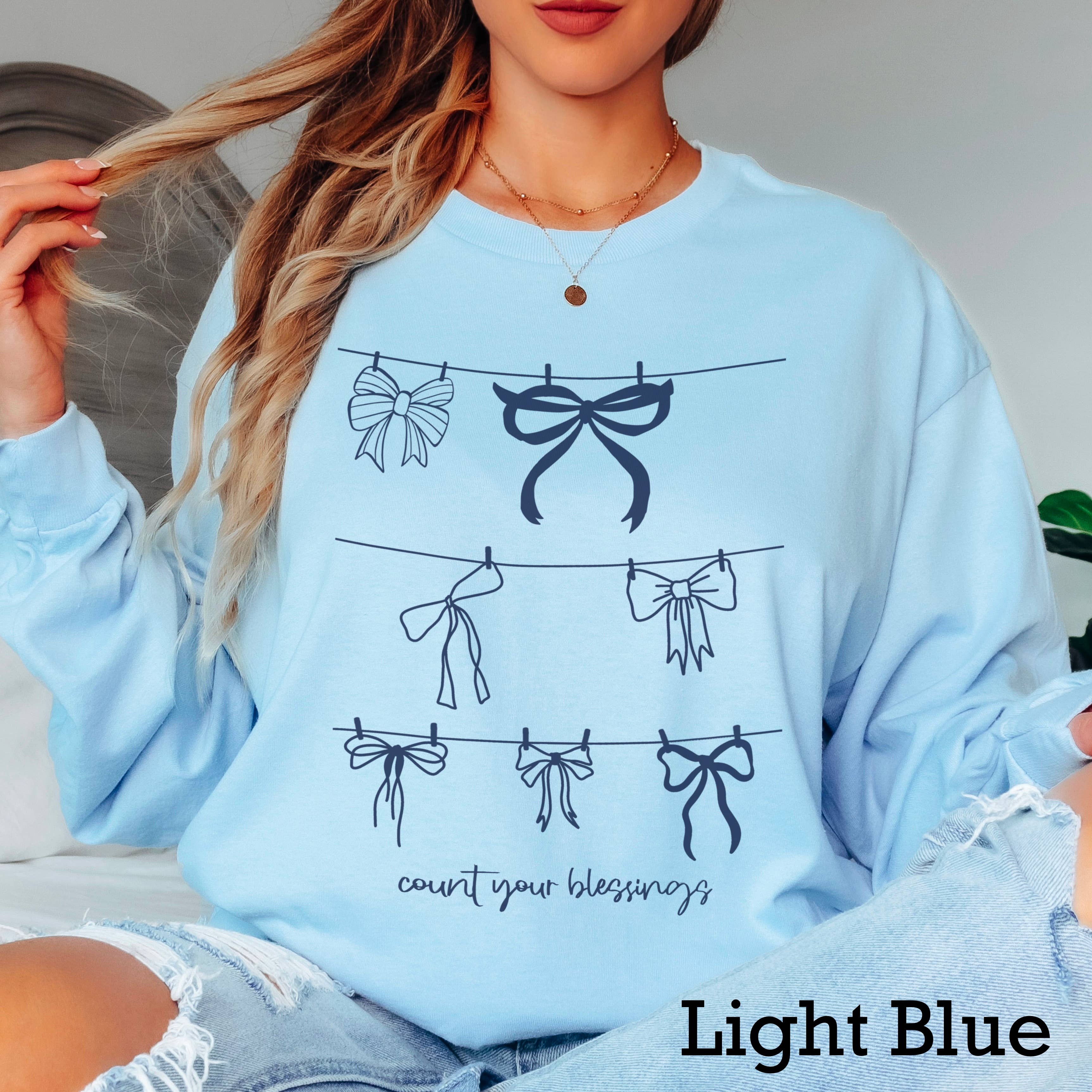 Count Your Blessings Christian Shirt | Long Sleeve Hoodie, Sweatshirt | PodTeesHub.com