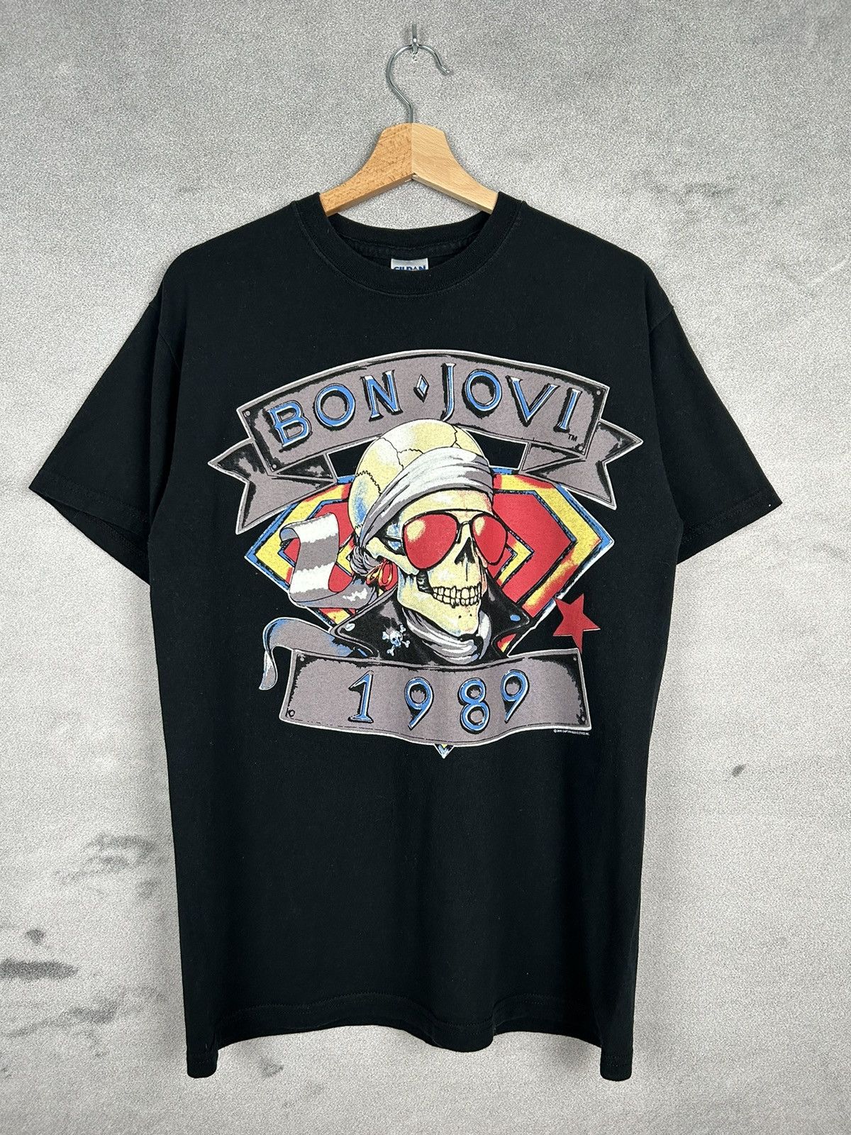 Vintage Rock Band Tee Bon Jovi Rare Graphic 00s 90s Hoodie, Sweatshirt | PodTeesHub.com