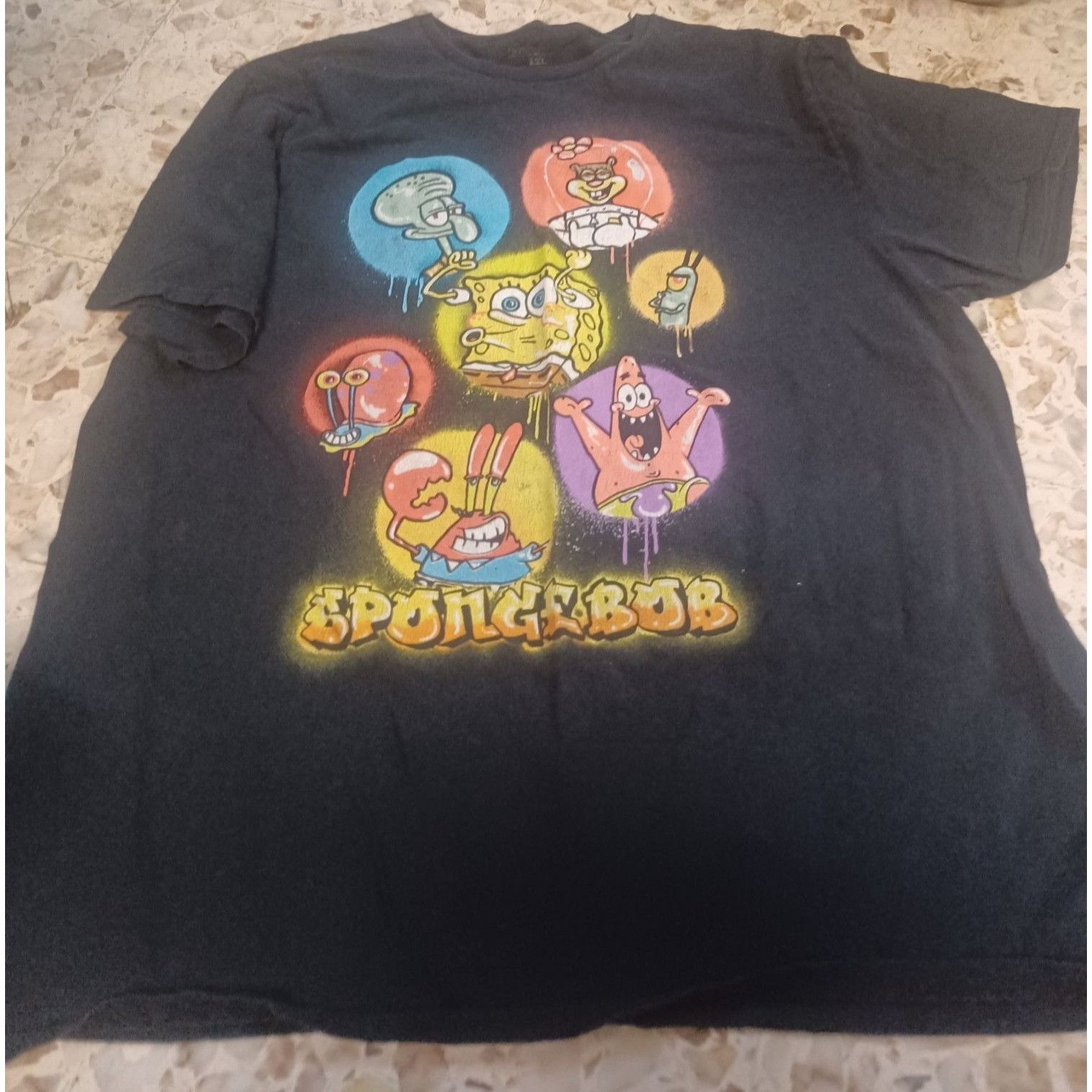 Other Spongebob Black 2xl 100 Cotton T-Shirts, Hoodie, Sweatshirt
