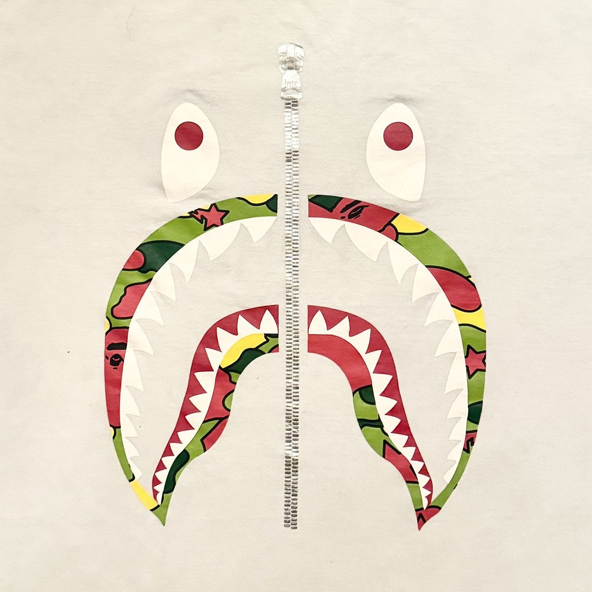 Bape Classic White Shark Graphic Tee Xl Hoodie, Sweatshirt | PodTeesHub.com