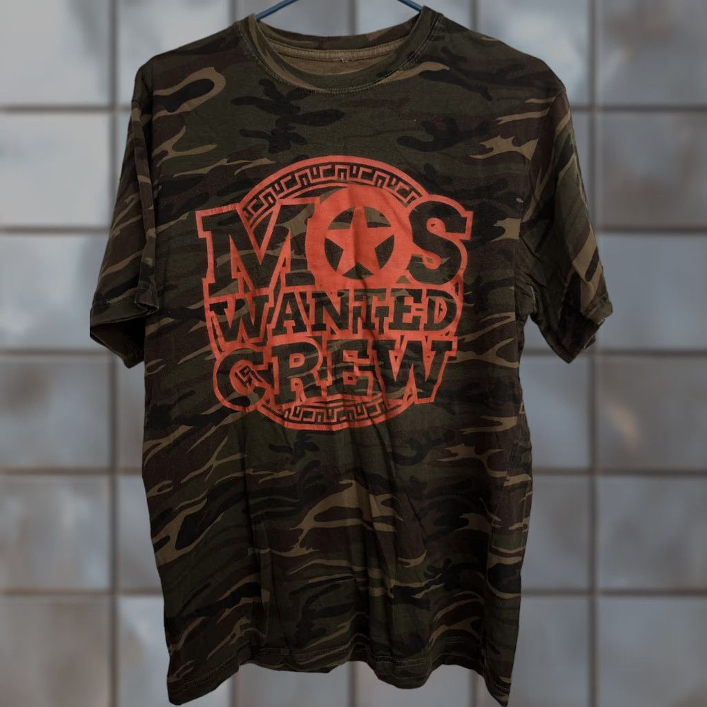 Vintage Mos Wanted Crew What Do You Want Mos Camo T Shirt Hip Hop T Shirt Mens Medium Hoodie, Sweatshirt | PodTeesHub.com
