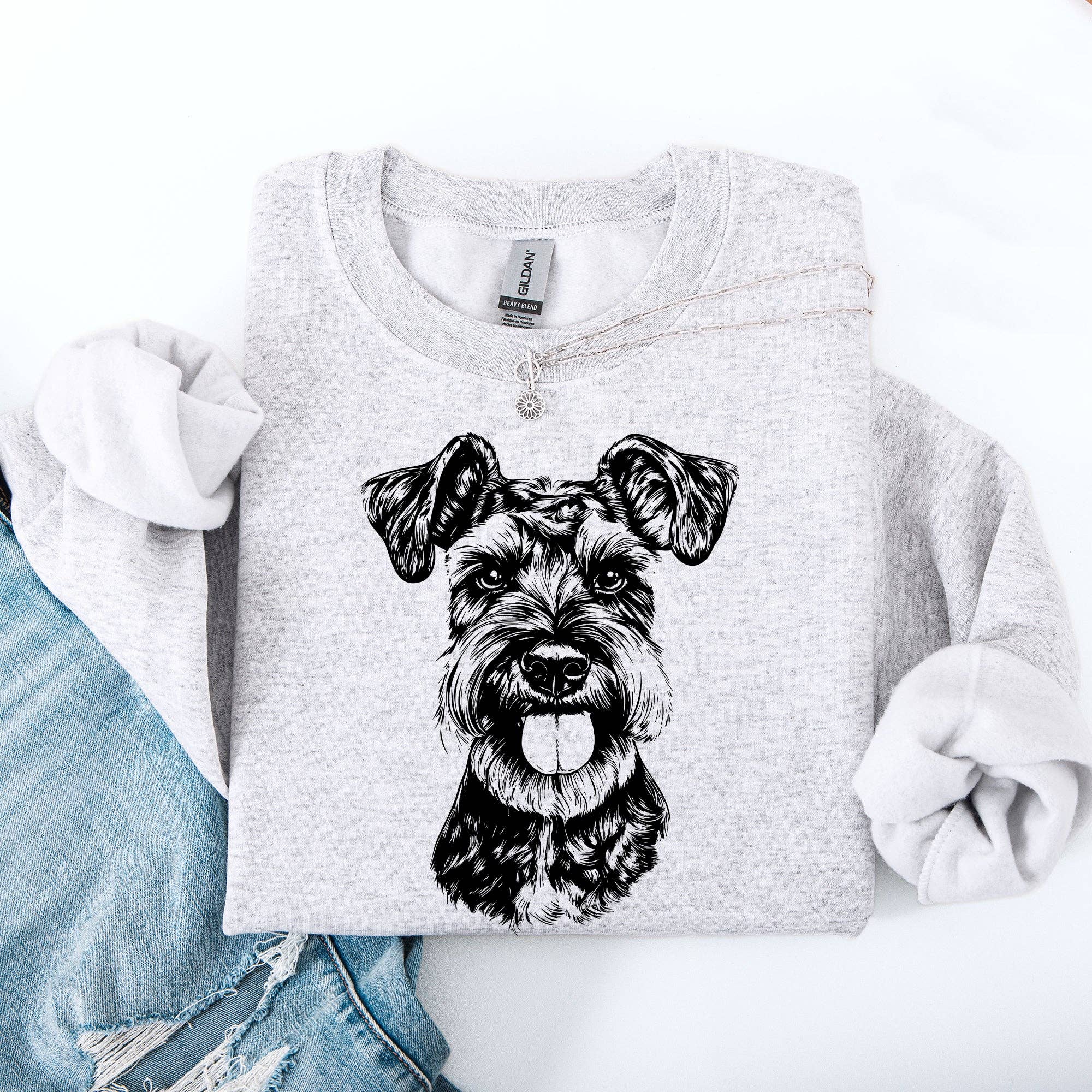 Schnauzer, Pet, Dog Breed Sweatshirt T-Shirts, Hoodie | PodTeesHub.com