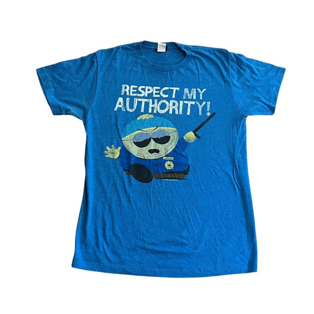 Vintage South Park Respect My Authority T Shirt Hoodie, Sweatshirt | PodTeesHub.com