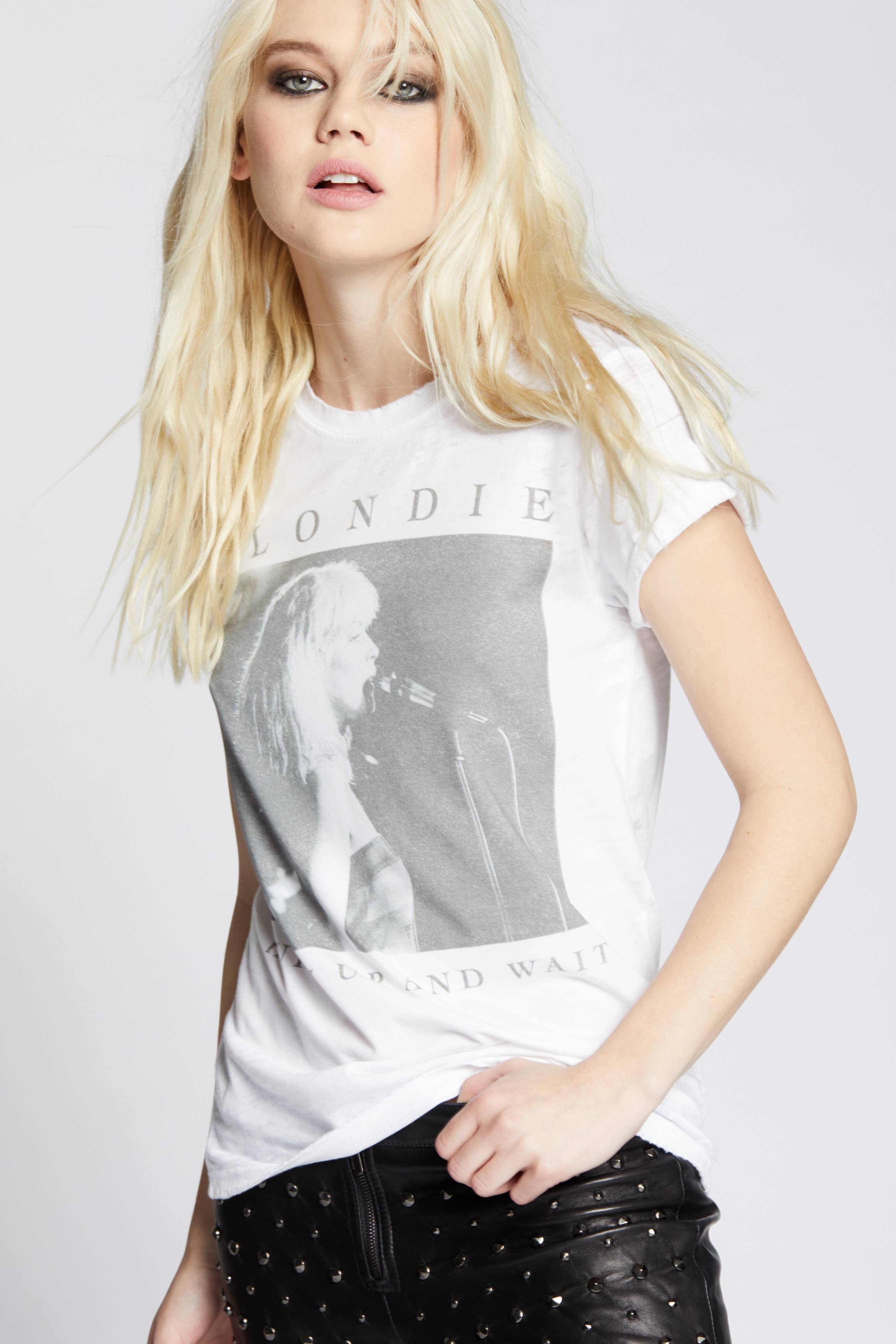 Blondie Hurry Up & Wait Vintage Burn Out Tee Hoodie, Sweatshirt | PodTeesHub.com