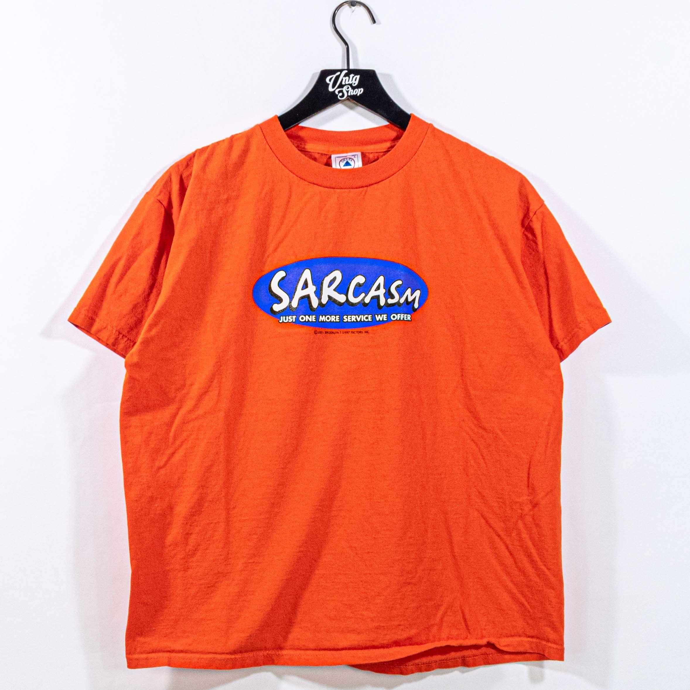 Vintage Sarcasm Joke Funny T Shirt Large Boxy Fit Vtg Y2k Hoodie, Sweatshirt | PodTeesHub.com