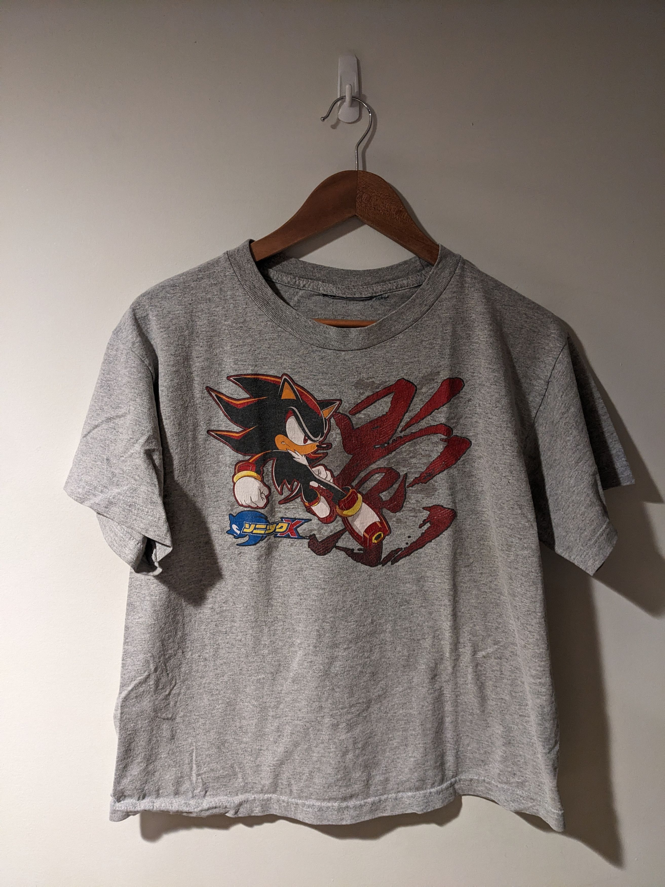 Vintage 2004 Sonic X Shadow The Hedgehog Kids Xl T Shirt Hoodie, Sweatshirt | PodTeesHub.com