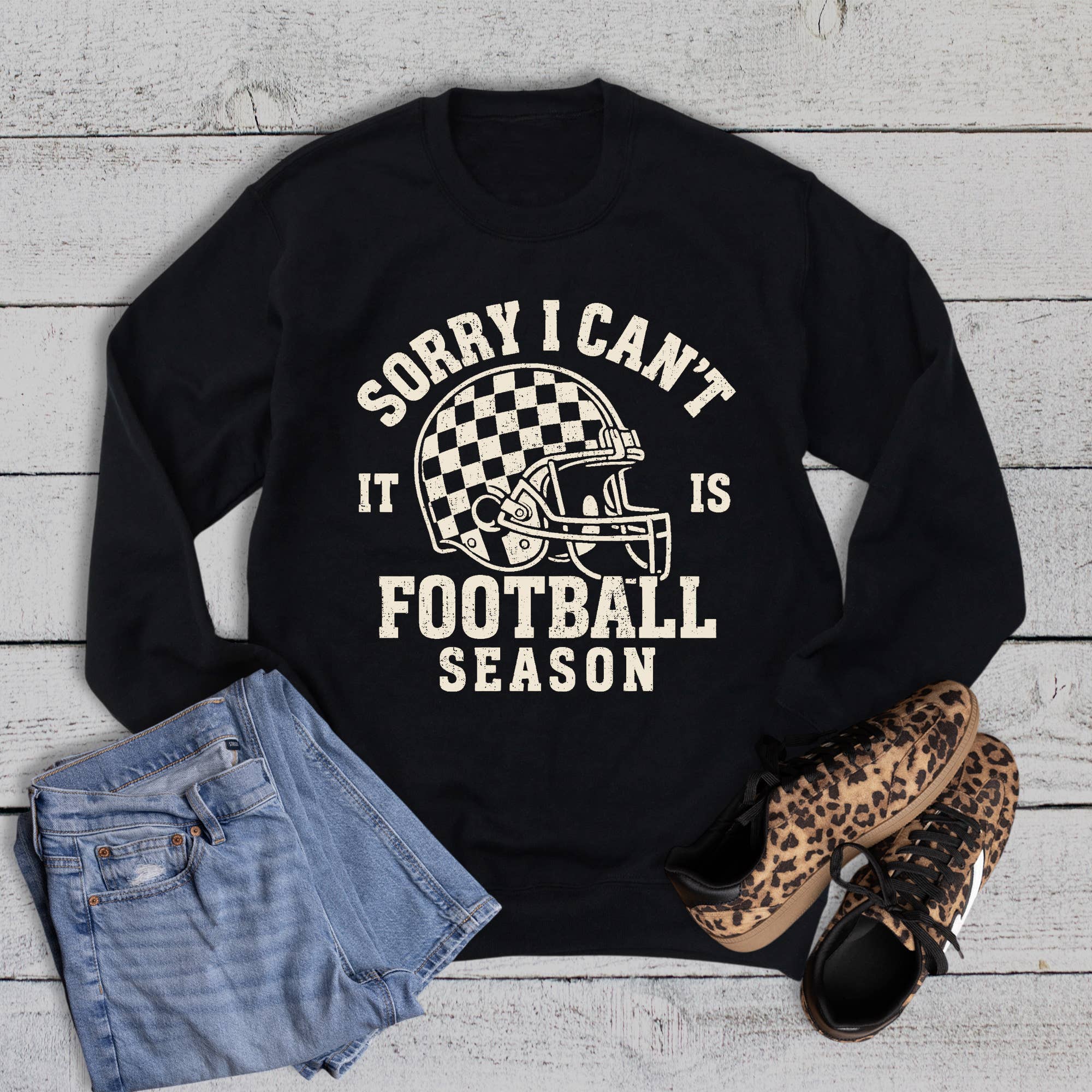 Sorry Can't Football Season Sweatshirt T-Shirts, Hoodie | PodTeesHub.com