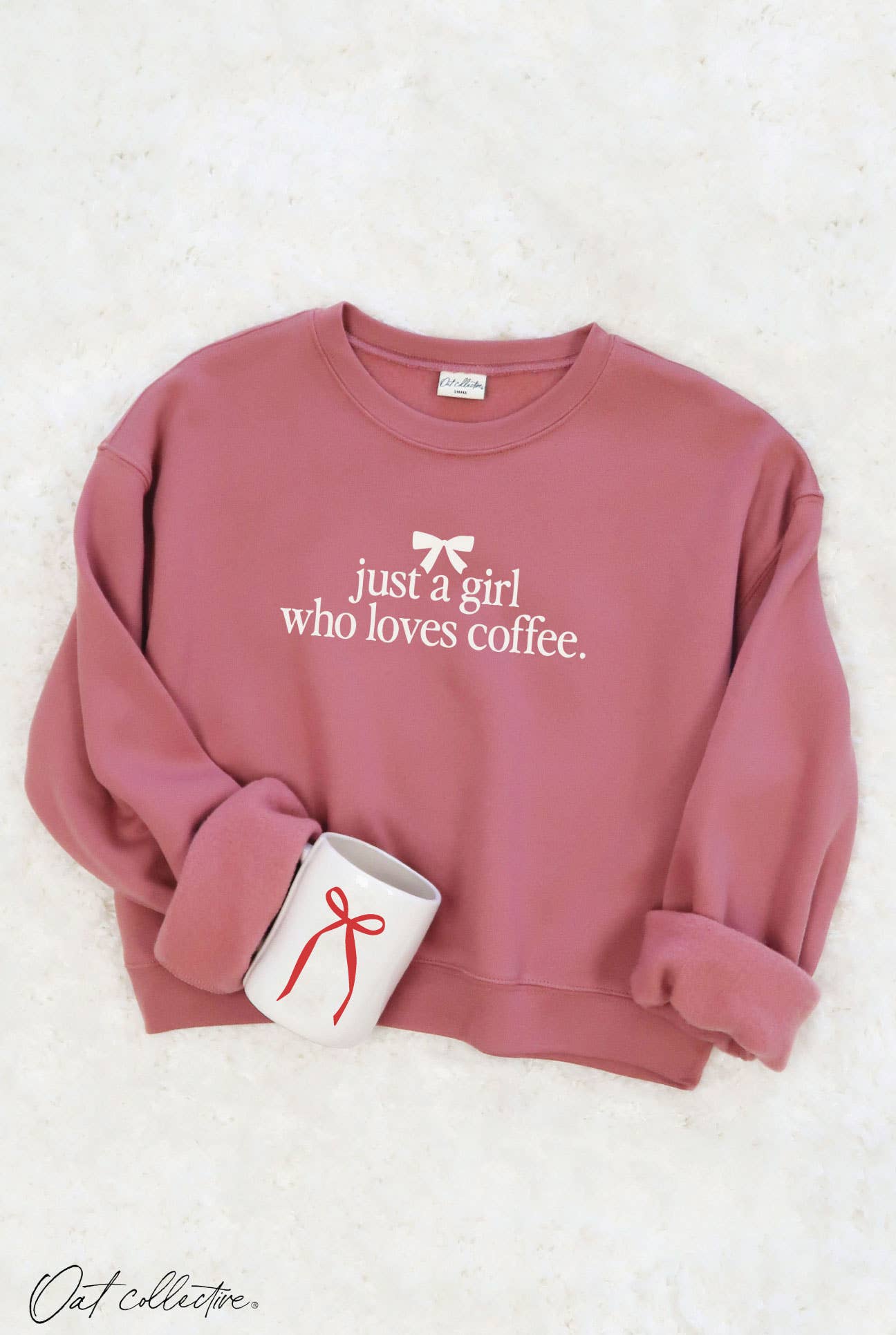 Just A Girl Who Loves Coffee Mid Cropped Graphic Sweatshirt T-Shirts, Hoodie | PodTeesHub.com