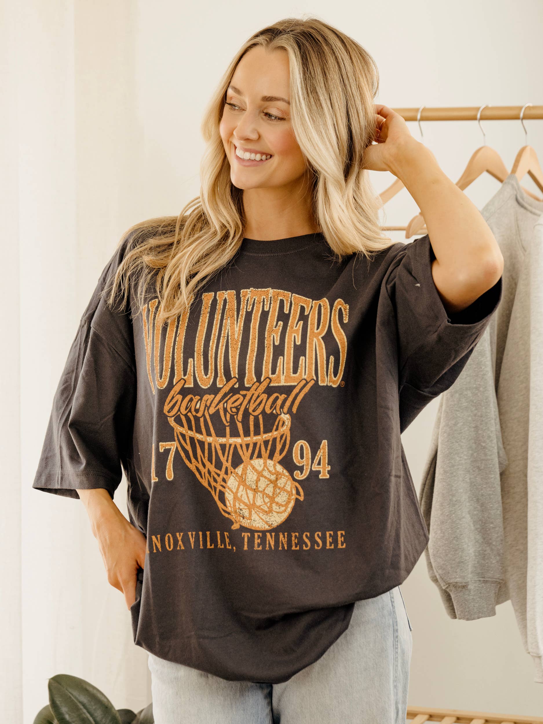 Tennessee Vols Big Basketball Smoke One Size Tee Hoodie, Sweatshirt | PodTeesHub.com