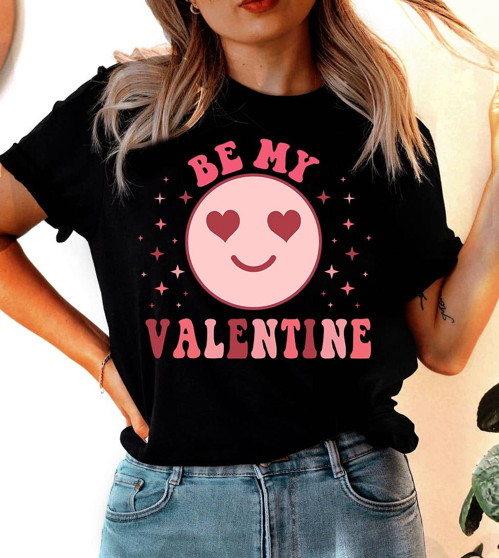 Be My Valentine - Valentine's Day Cute Smile Gift T-Shirt Hoodie, Sweatshirt | PodTeesHub.com