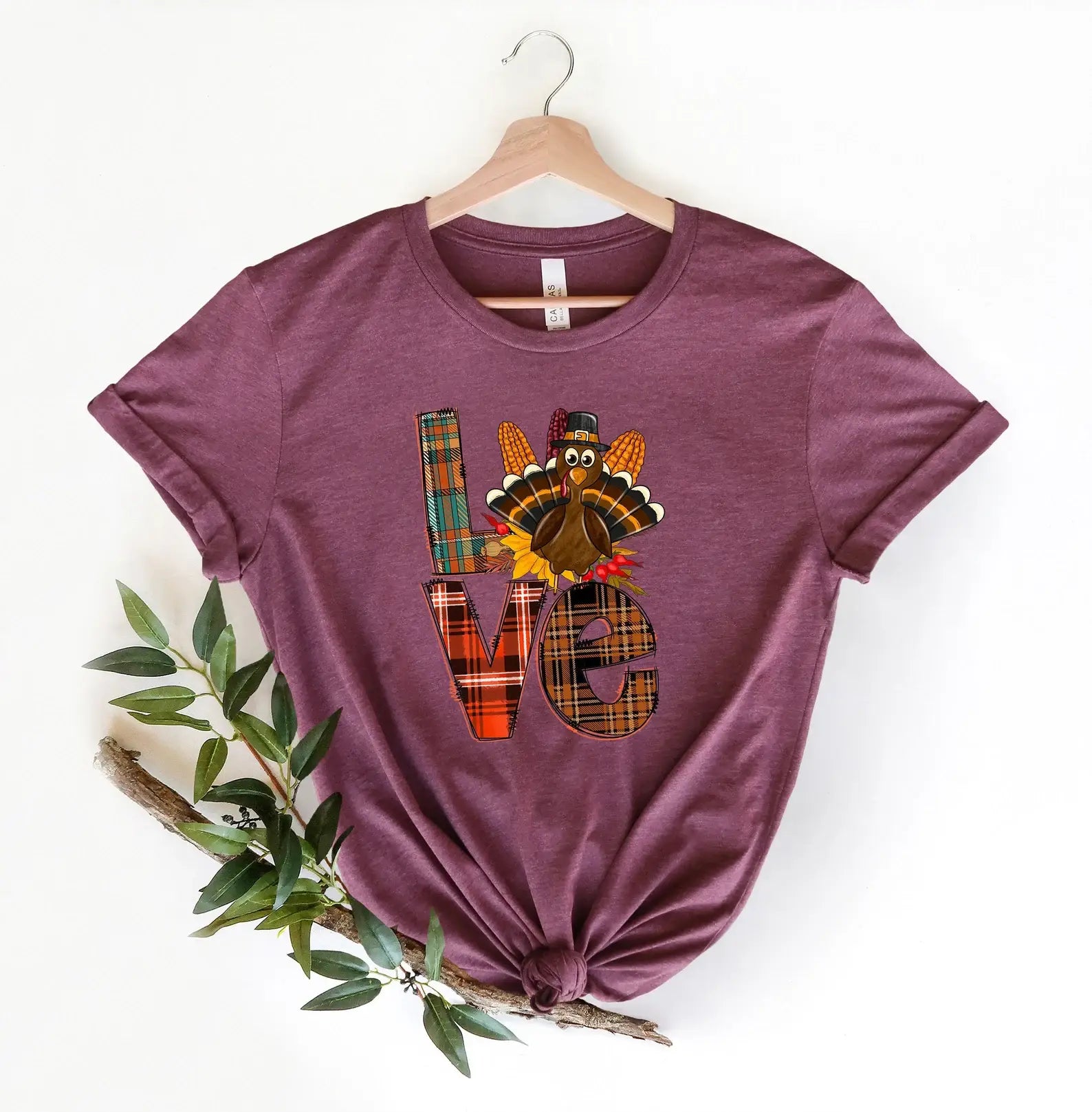 Love Thanksgivings Turkey T-Shirt Hoodie, Sweatshirt | PodTeesHub.com