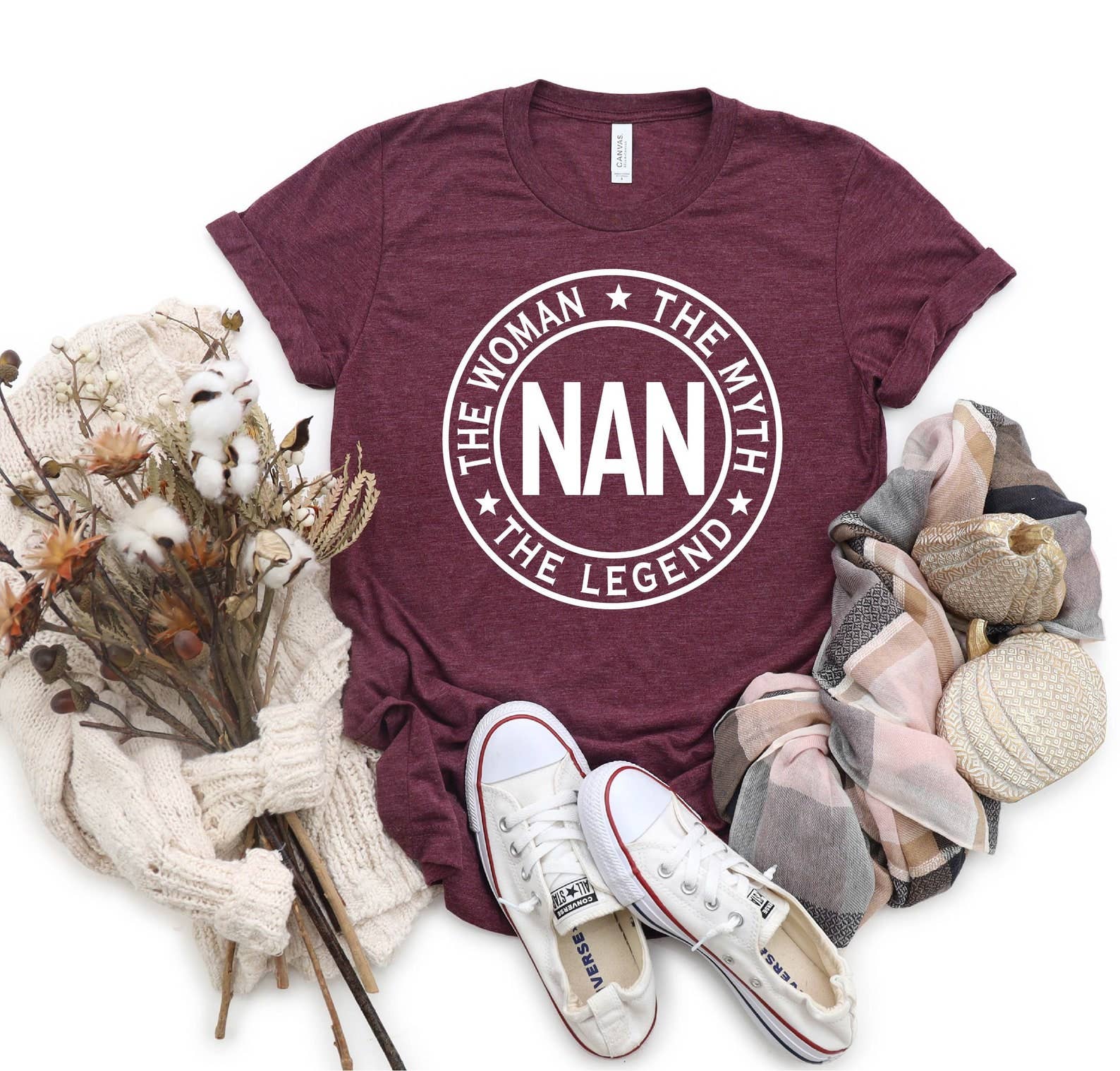 Nan the Woman the Myth the Legend T-Shirt Hoodie, Sweatshirt | PodTeesHub.com