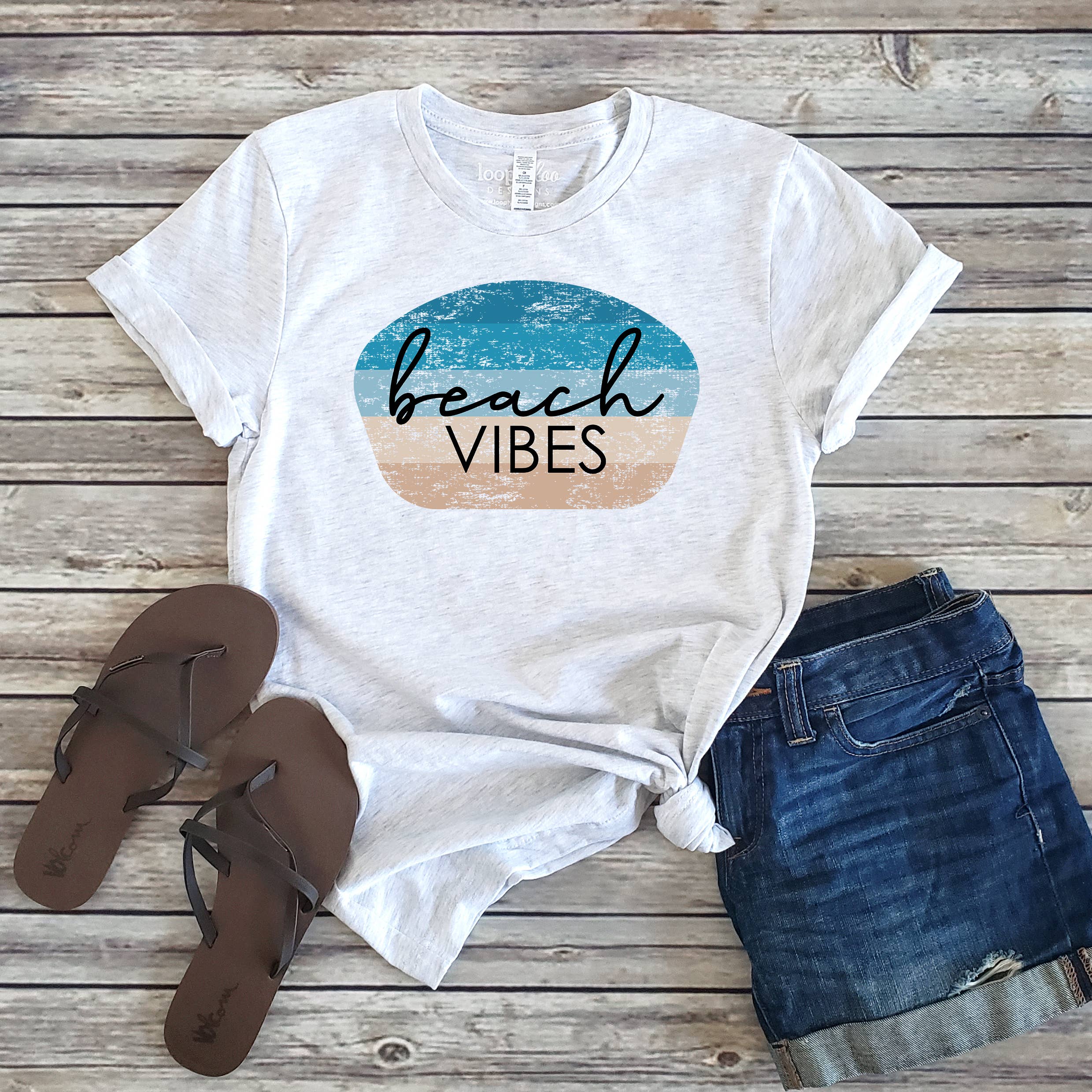 Beach Vibes Tee | Summer | Beach | Sizes XS-2X Hoodie, Sweatshirt | PodTeesHub.com