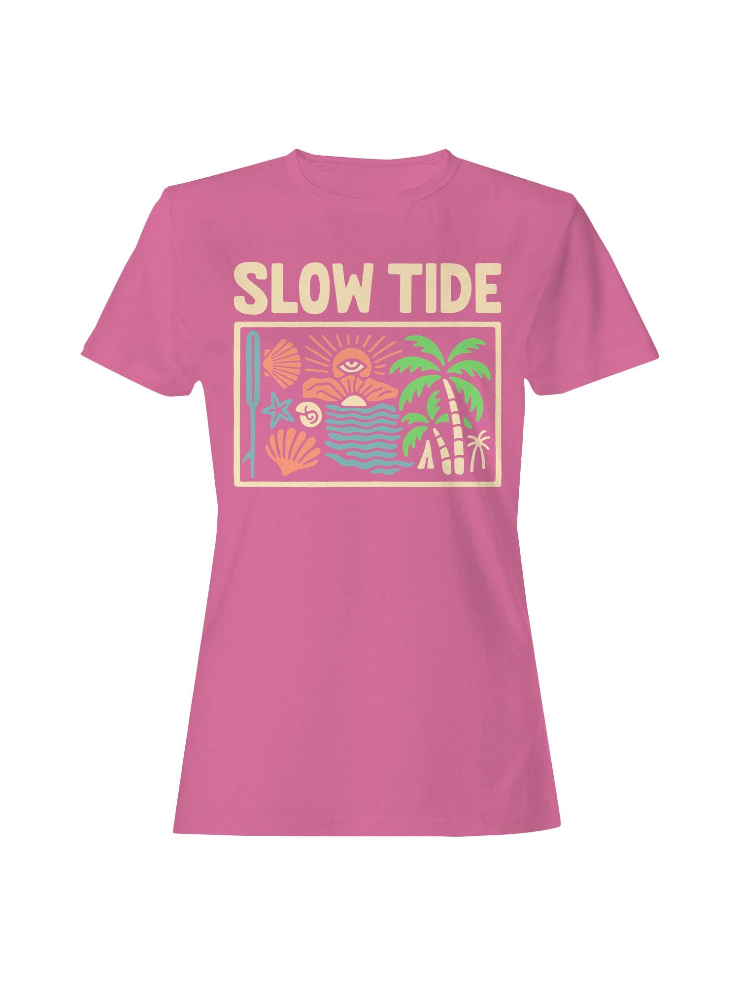Slow Tide Beach Vibe Art Women's T-Shirt Hoodie, Sweatshirt | PodTeesHub.com