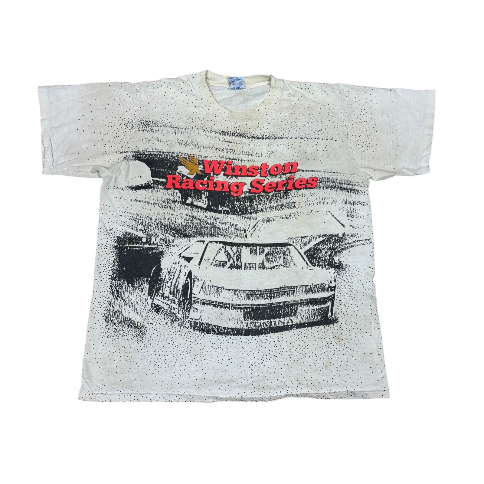 Vintage 90s Winston Racing Series Nascar Aop T Shirt Large Hoodie, Sweatshirt | PodTeesHub.com