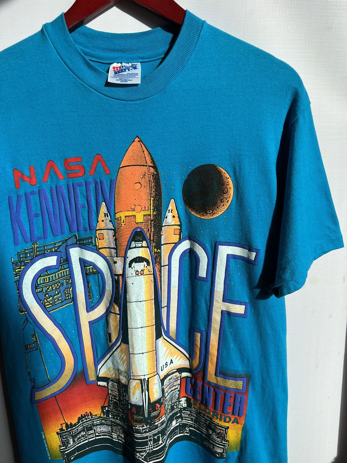 Other Vintage Nasa Kennedy Space Center Florida 1990 Tee Shirt Hoodie, Sweatshirt | PodTeesHub.com