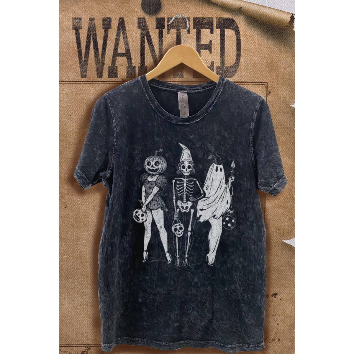Halloween Custume Girls Mineral Wash  Graphic  Tee Hoodie, Sweatshirt | PodTeesHub.com