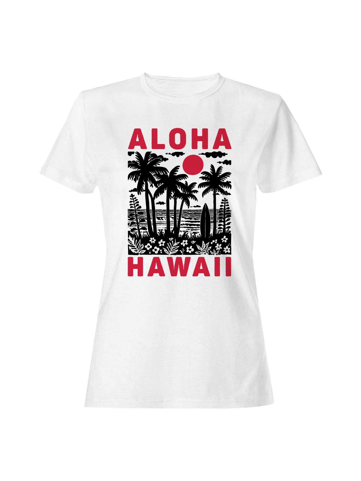 Aloha Hawaii Retro Vibes Women's T-Shirt Hoodie, Sweatshirt | PodTeesHub.com