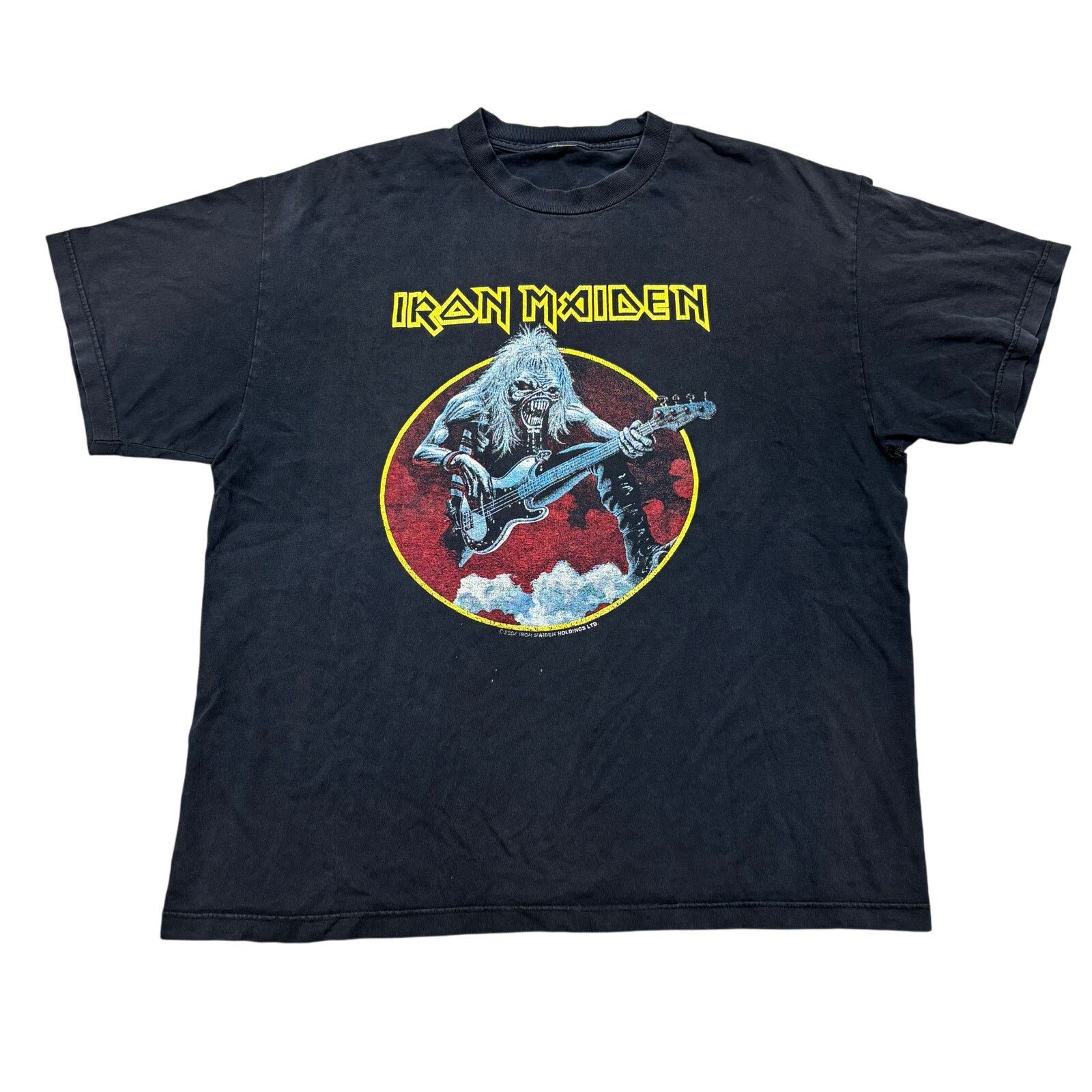 Iron Maiden X Vintage Vintage 2004 Iron Maiden Eddie Short Sleeve Shirt Men S 2xl Hoodie, Sweatshirt | PodTeesHub.com