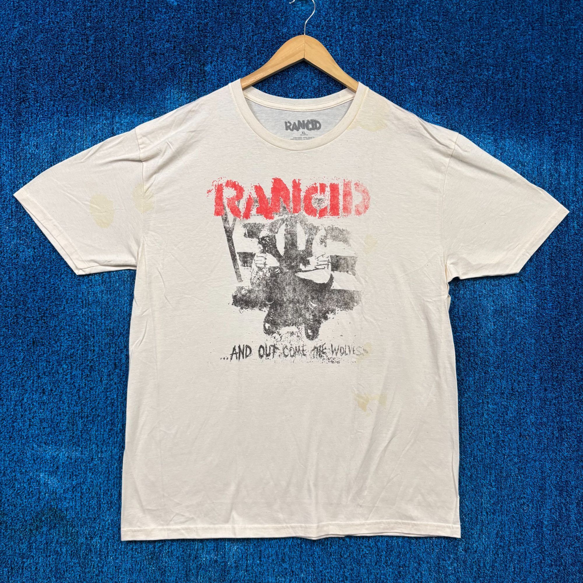 Band Tees Rancid And Out Come The Wolves Album Oversized Band Tee Xl Hoodie, Sweatshirt | PodTeesHub.com