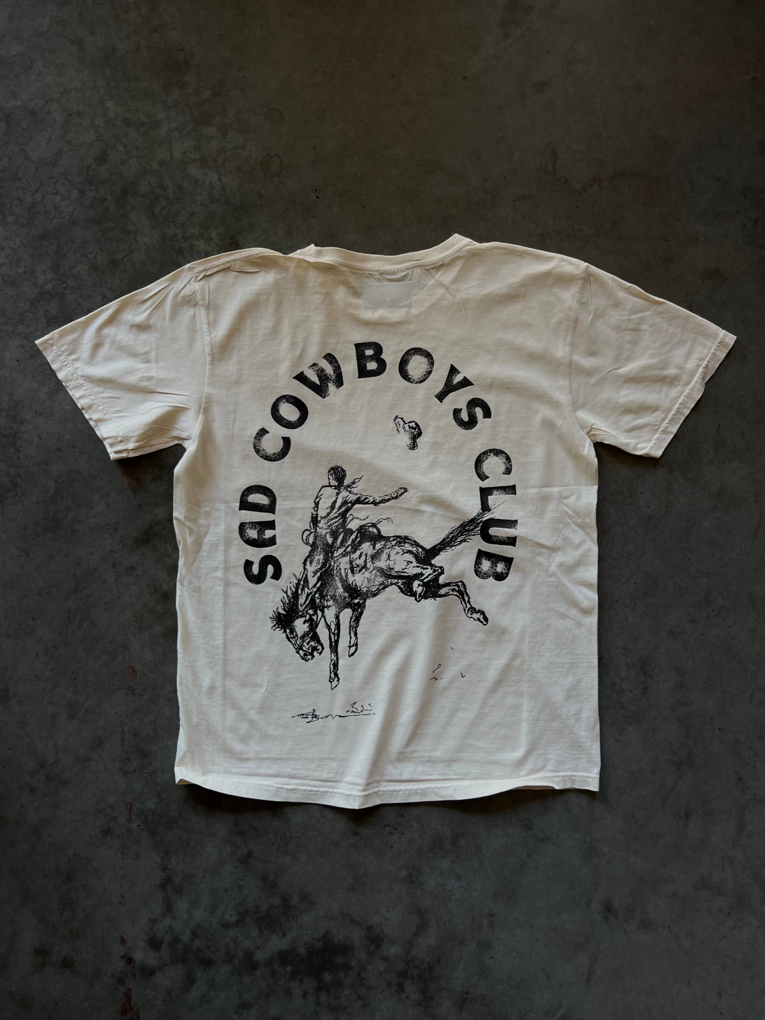 Sad Cowboys Club Tee Hoodie, Sweatshirt | PodTeesHub.com