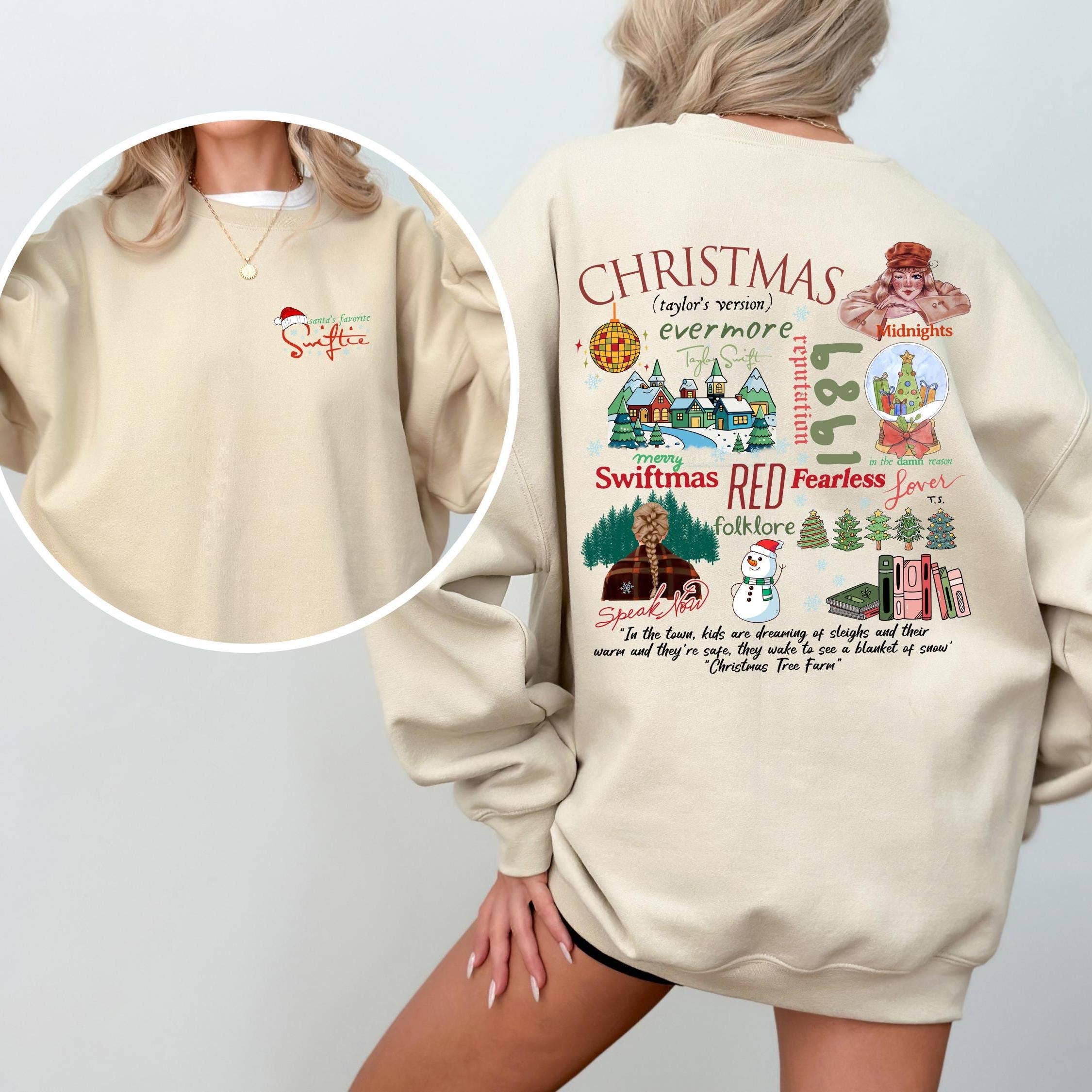 Merry Swiftmas Magic Sweatshirt Christmas Songs Lyrics T-Shirts, Hoodie | PodTeesHub.com