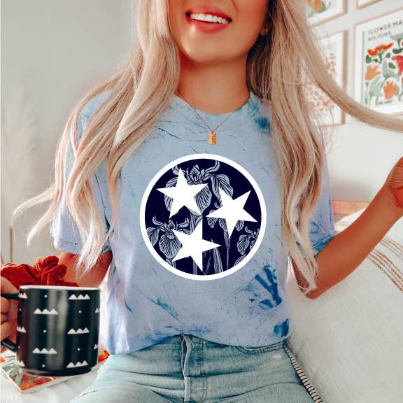 Iris Tri-Star Colorblast T-Shirt Hoodie, Sweatshirt | PodTeesHub.com