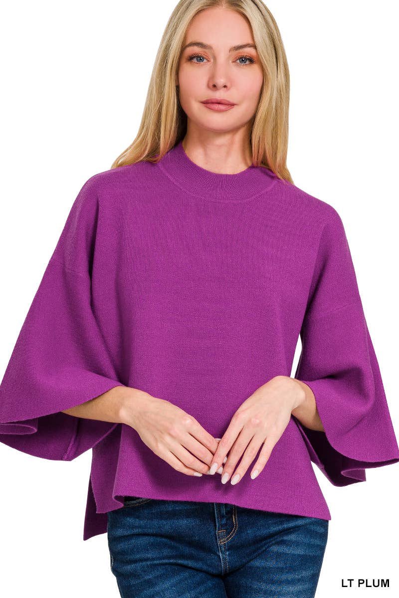 .._ SI-25306 Viscose Bell Sleeve Sweater T-Shirts, Hoodie, Sweatshirt | PodTeesHub.com
