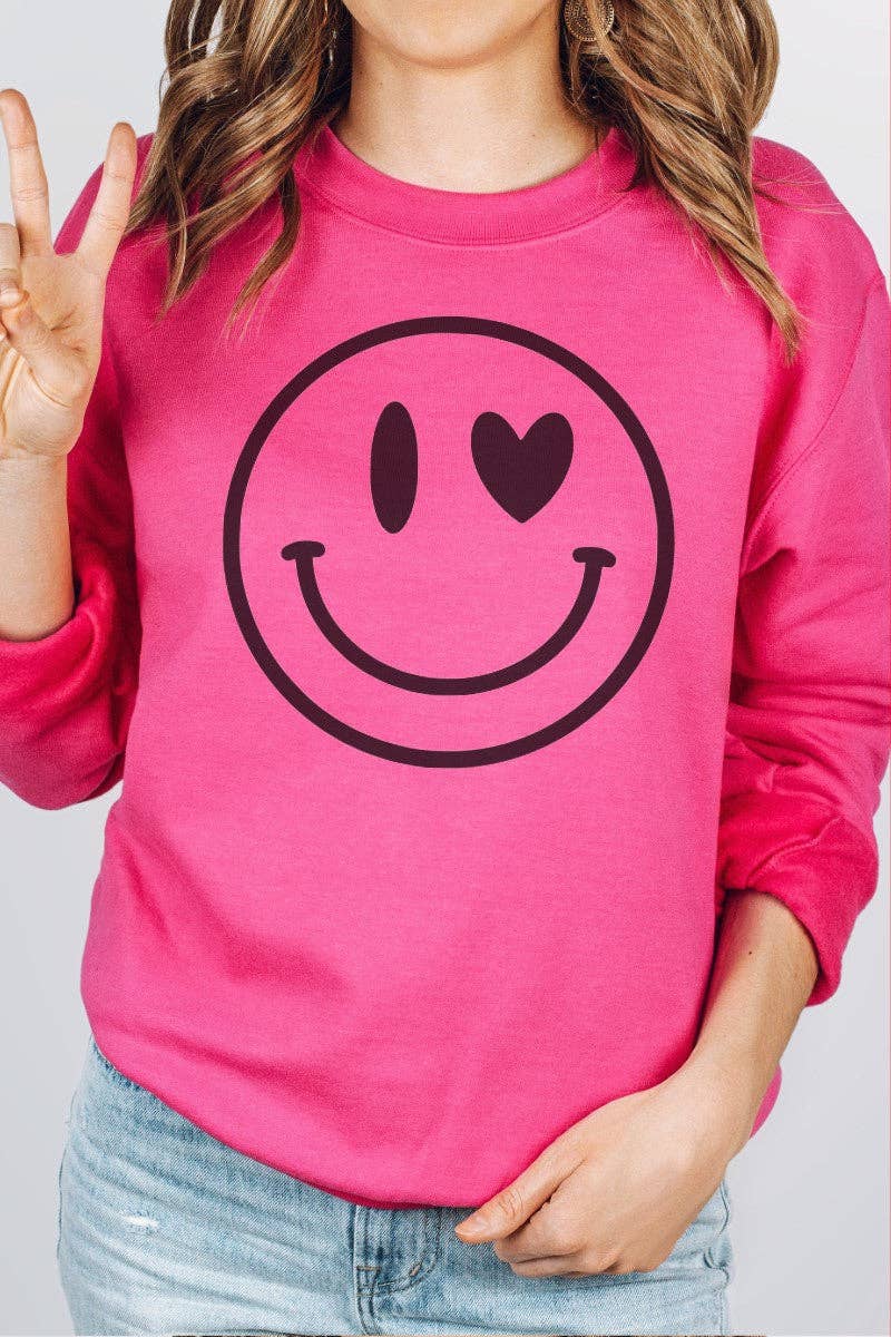 Heart Smiley Sweatshirt T-Shirts, Hoodie | PodTeesHub.com