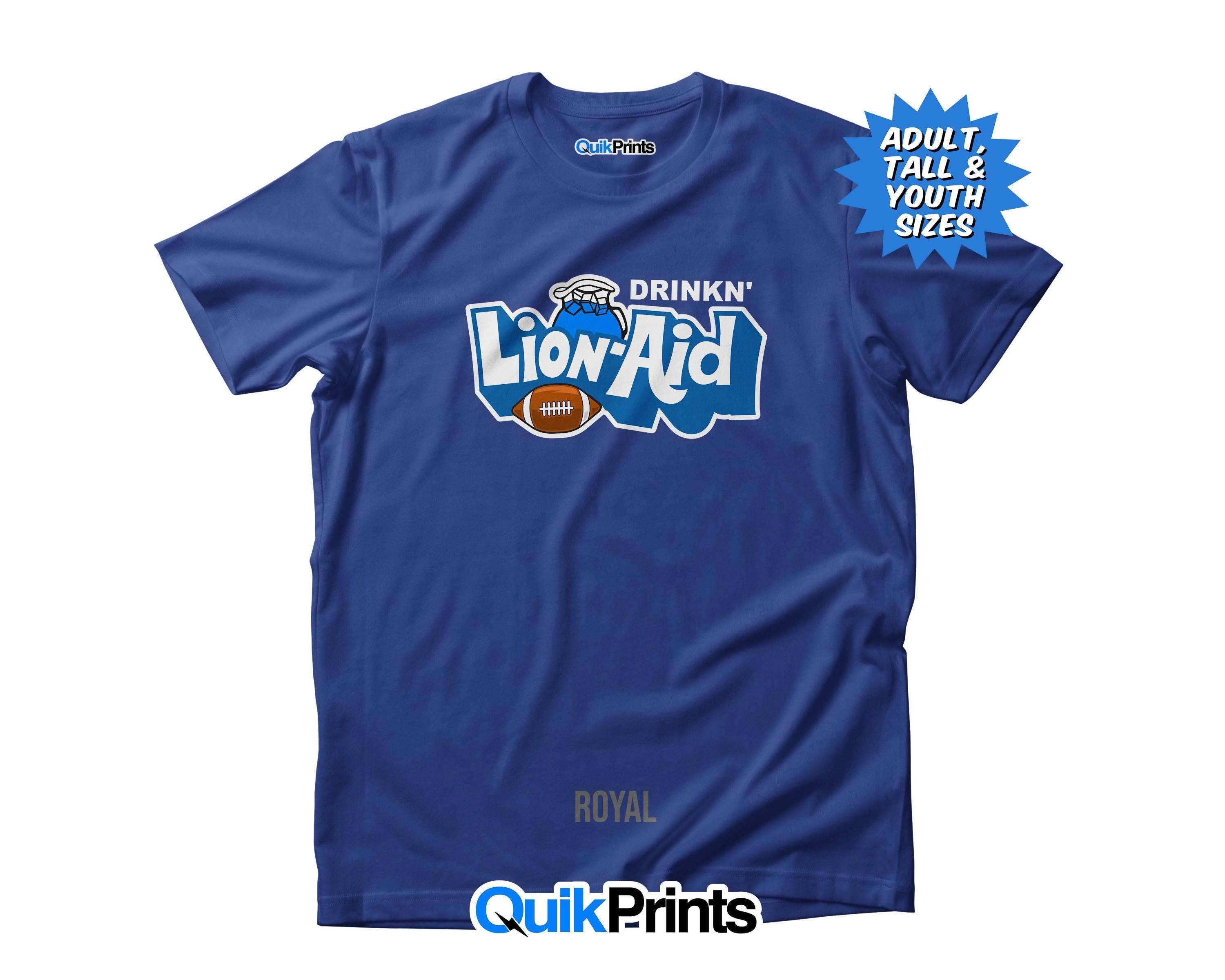 Drinkin' Lion-Aid Shirt - Detroit Football Tee For All Sizes Hoodie, Sweatshirt | PodTeesHub.com