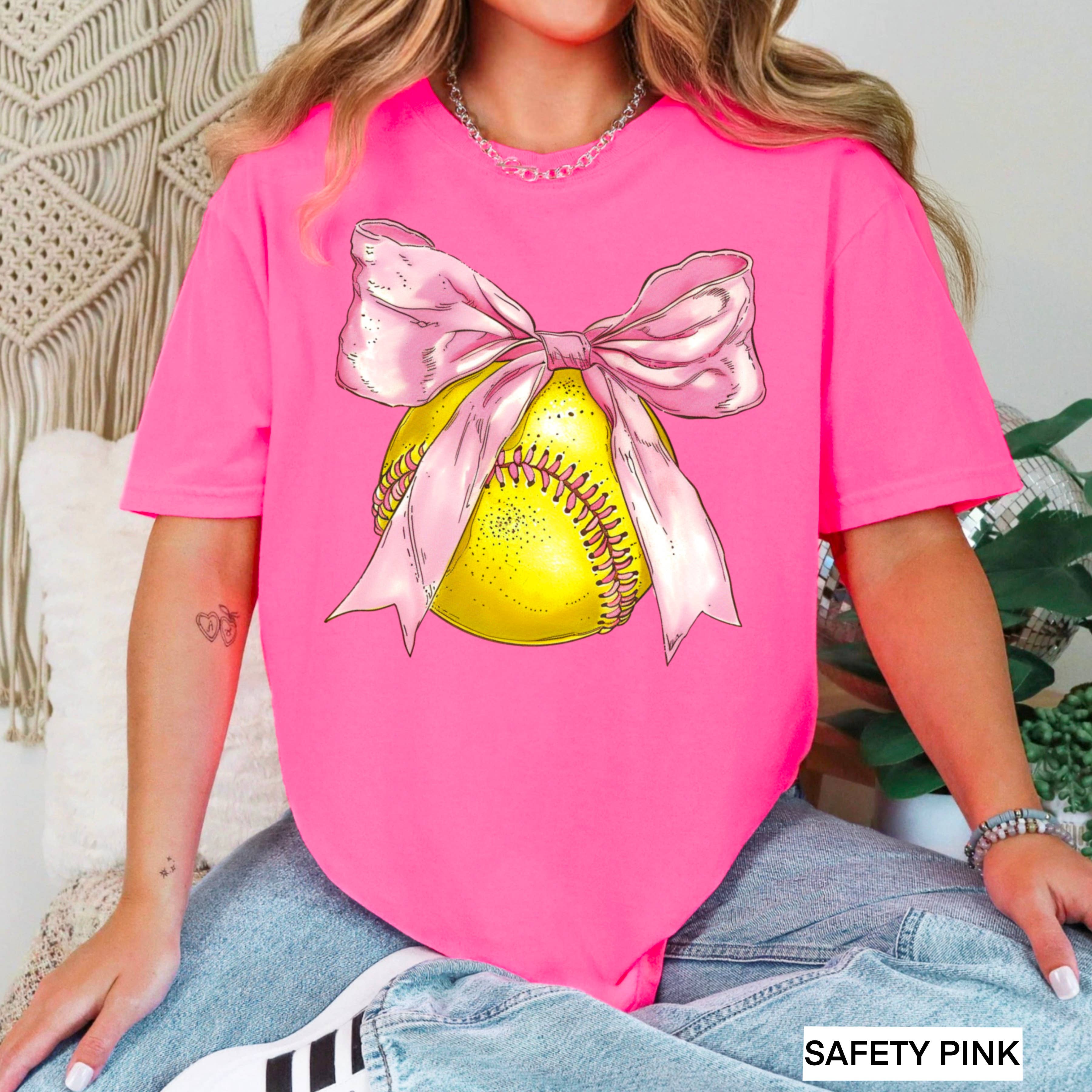 Coquette Softball Graphic Shirt | Gameday Shirt | Gildan Hoodie, Sweatshirt | PodTeesHub.com