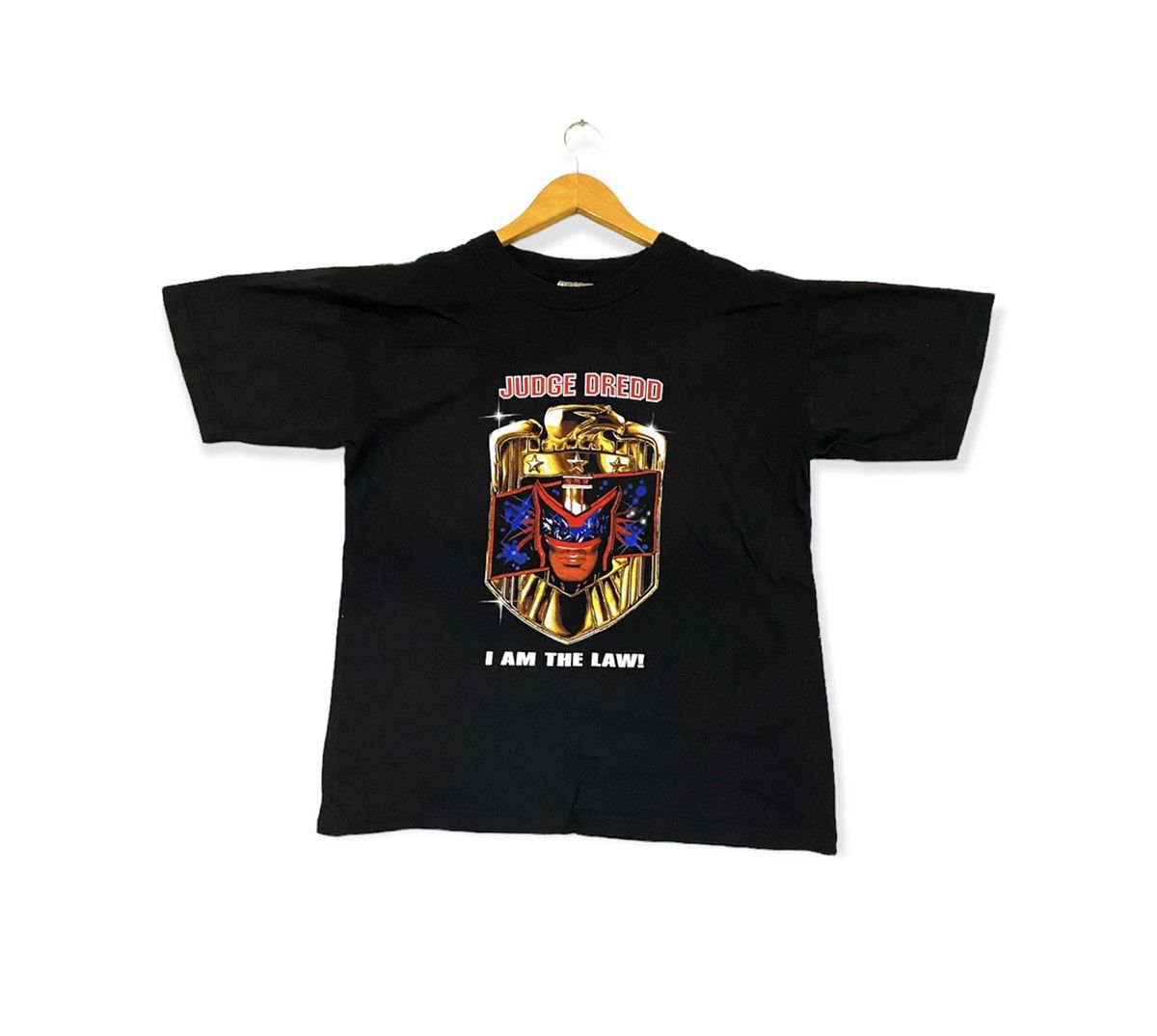 Vintage 90s Judge Dredd I Am The Law Move Film T Shirts Hoodie, Sweatshirt | PodTeesHub.com