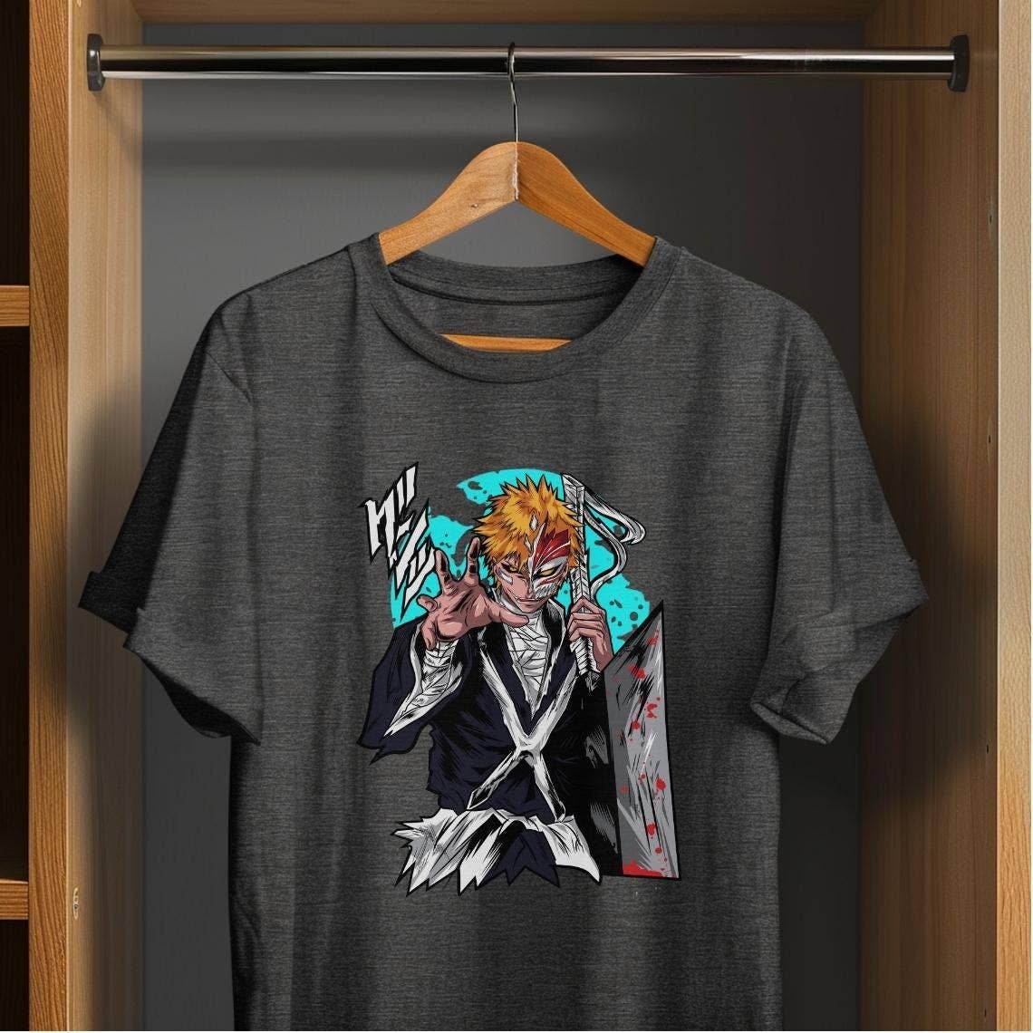 Shinigami Reaper Anime T-Shirt – Manga Graphic Tee Gift Hoodie, Sweatshirt | PodTeesHub.com