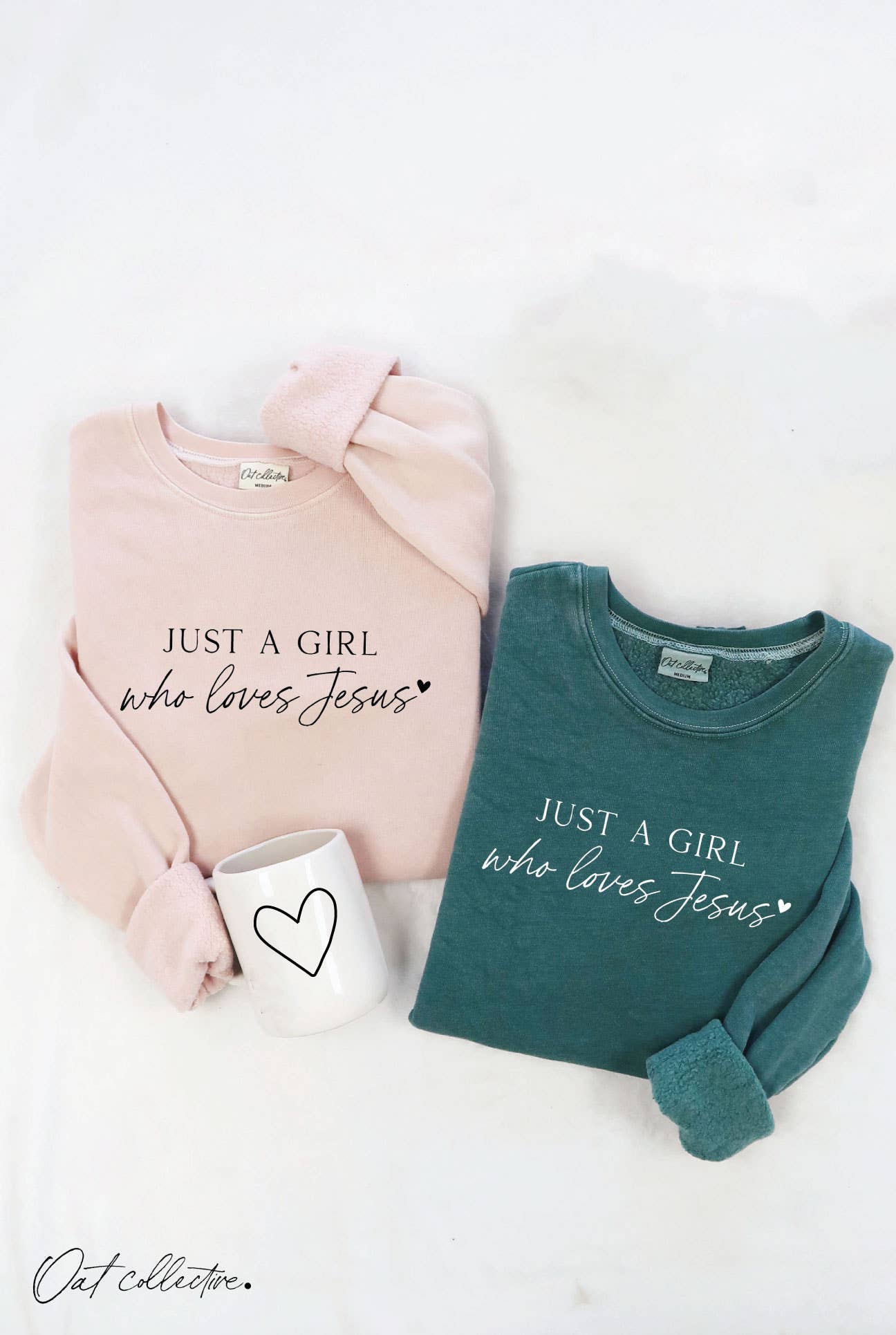 Just A Girl Who Loves Jesus Mineral Graphic Sweatshirt T-Shirts, Hoodie | PodTeesHub.com